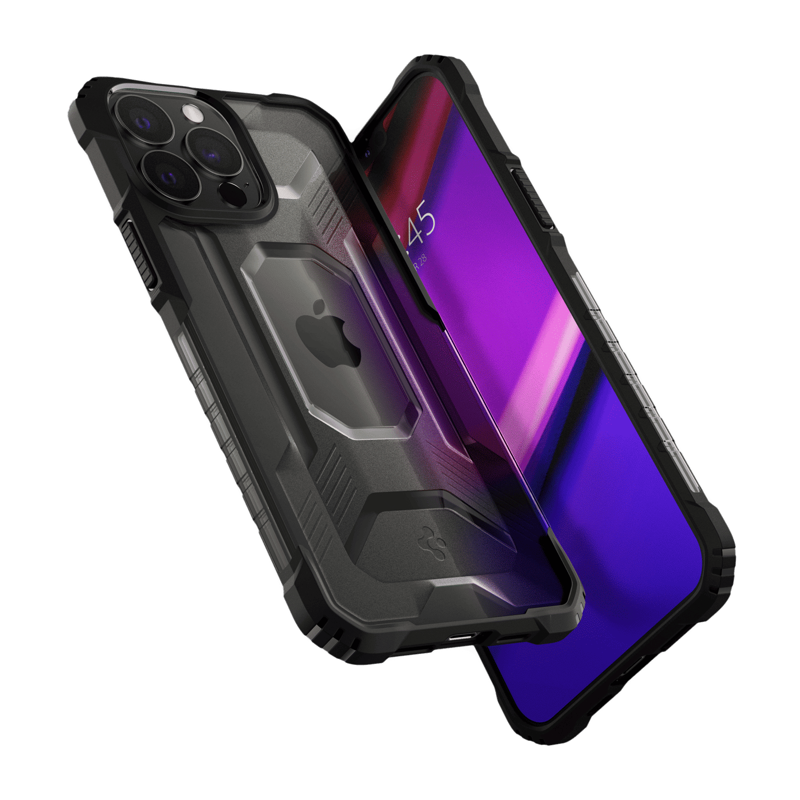 Spigen Polycarbonate & TPU Back Cover for Apple iPhone 13 Pro Max (Supports Wireless Charging, Matte Black)_9