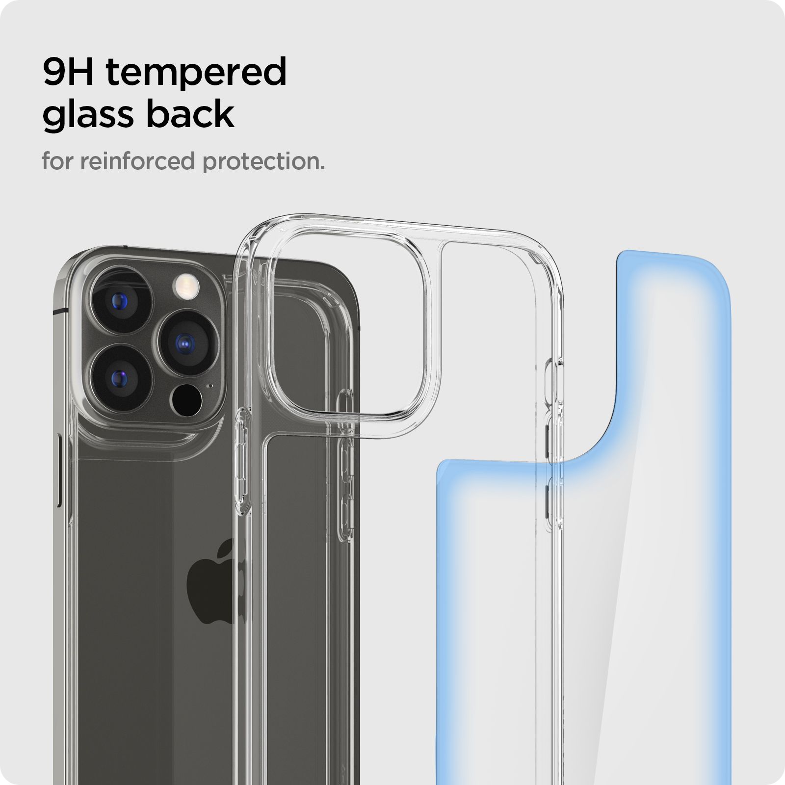 spigen Quartz Hybrid Back Case For iPhone 13 Pro Max (Wireless Charge Compatible, ACS03214, Crystal Clear) spigen Quartz Hybrid Back Case For iPhone 13 Pro Max (Wireless Charge Compatible, ACS03214, Crystal Clear)_9