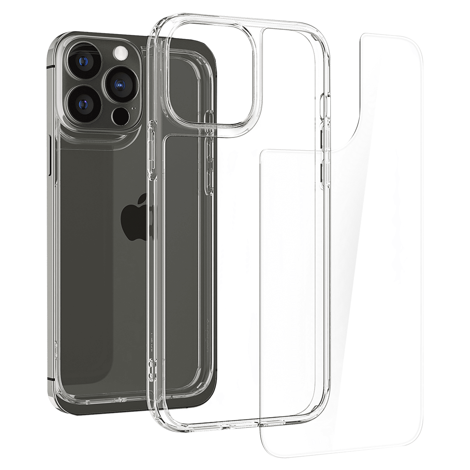 spigen Quartz Hybrid Back Case For iPhone 13 Pro Max (Wireless Charge Compatible, ACS03214, Crystal Clear) spigen Quartz Hybrid Back Case For iPhone 13 Pro Max (Wireless Charge Compatible, ACS03214, Crystal Clear)_13