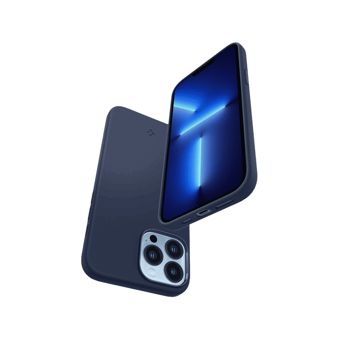 spigen Silicone Fit Back Case For iPhone 13 Pro Max (Soft Microfiber Lining, ACS03230, Navy Blue) spigen Silicone Fit Back Case For iPhone 13 Pro Max (Soft Microfiber Lining, ACS03230, Navy Blue)_11