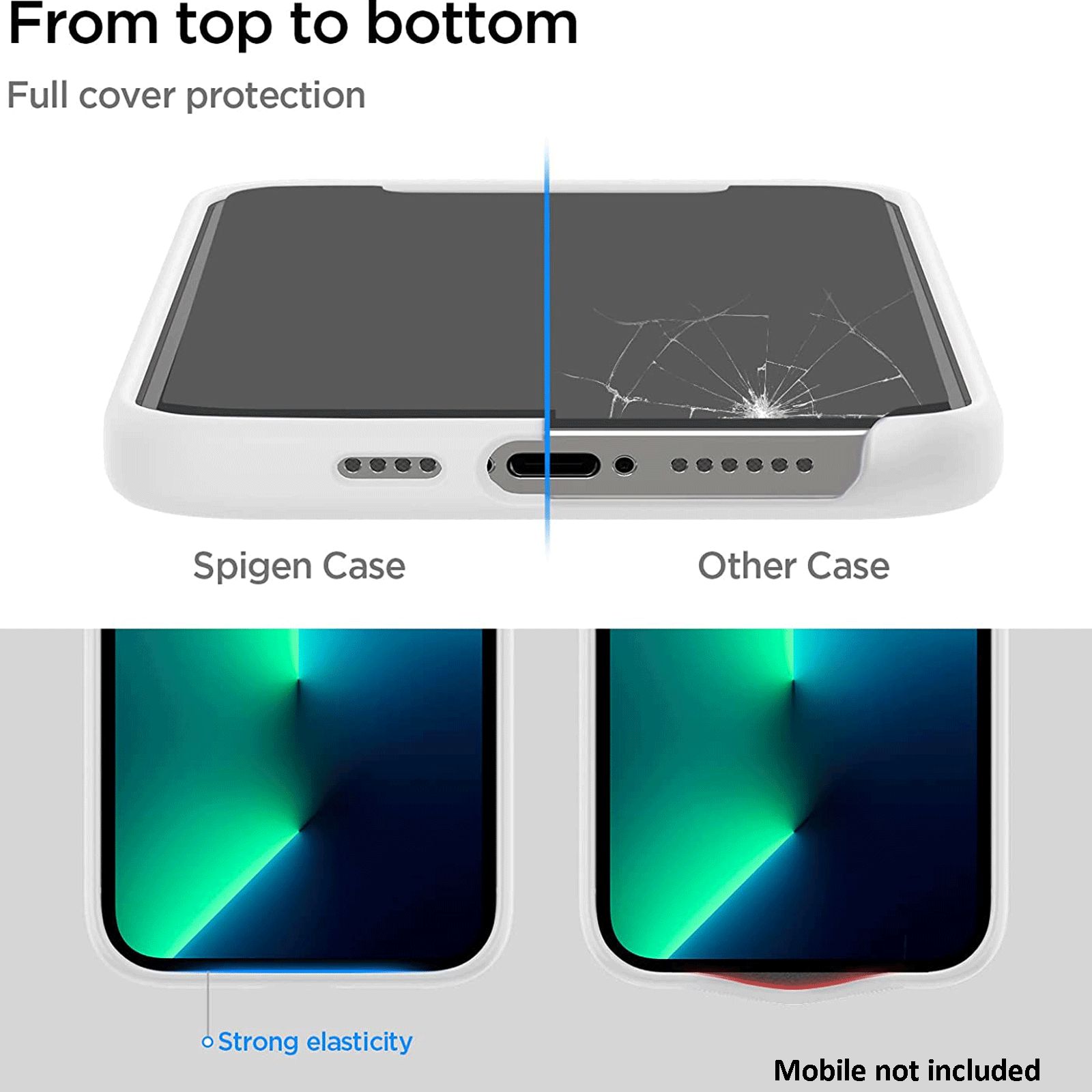 spigen Silicone Back Case for iPhone 13 Pro Max (ACS03229, White)_5