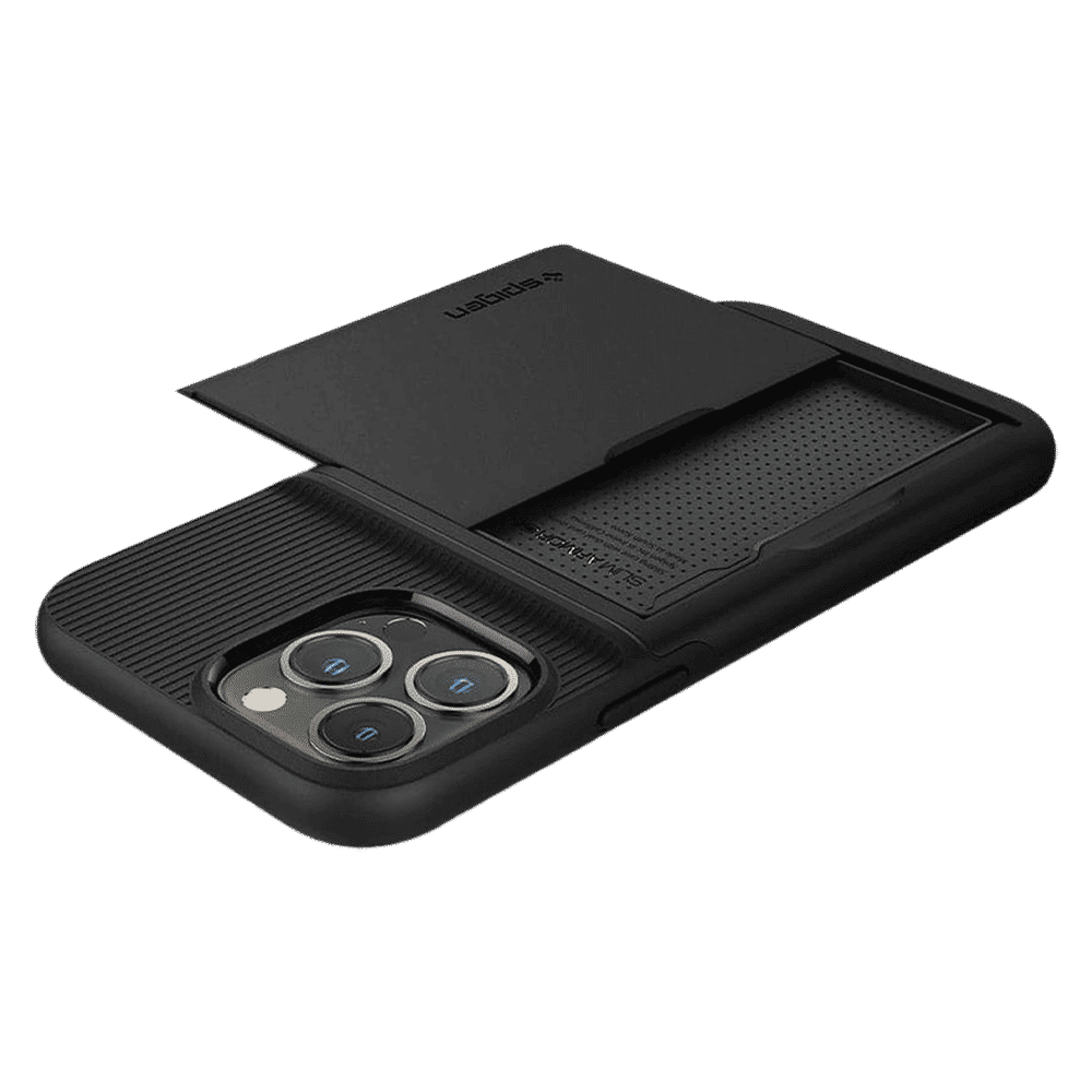 spigen Slim Armor CS TPU Polycarbonate Back Case for iPhone 13 Pro Max (ACS03218, Black)_19