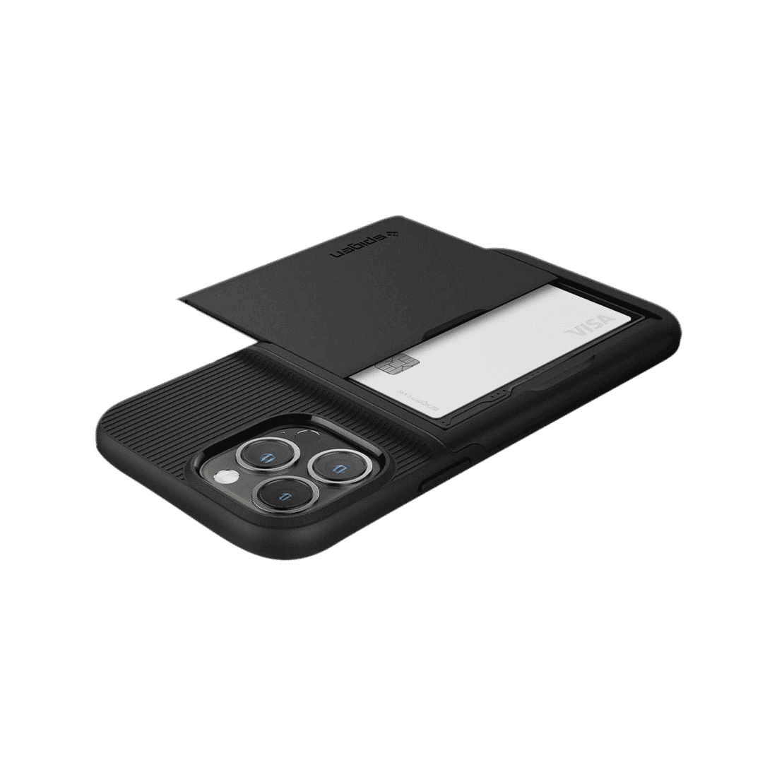 spigen Slim Armor CS TPU Polycarbonate Back Case for iPhone 13 Pro Max (ACS03218, Black)_3