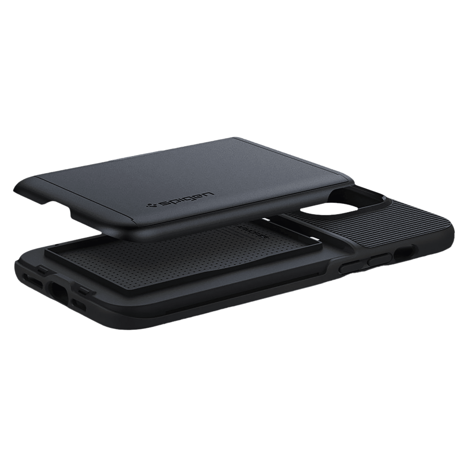 spigen Slim Armor CS TPU Polycarbonate Back Case for iPhone 13 Pro Max (ACS03220, Metal Slate)_10