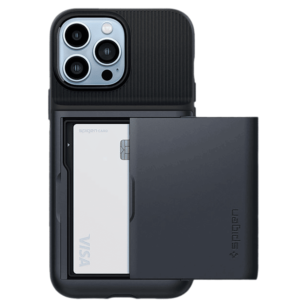 spigen Slim Armor CS TPU Polycarbonate Back Case for iPhone 13 Pro Max (ACS03220, Metal Slate)_14