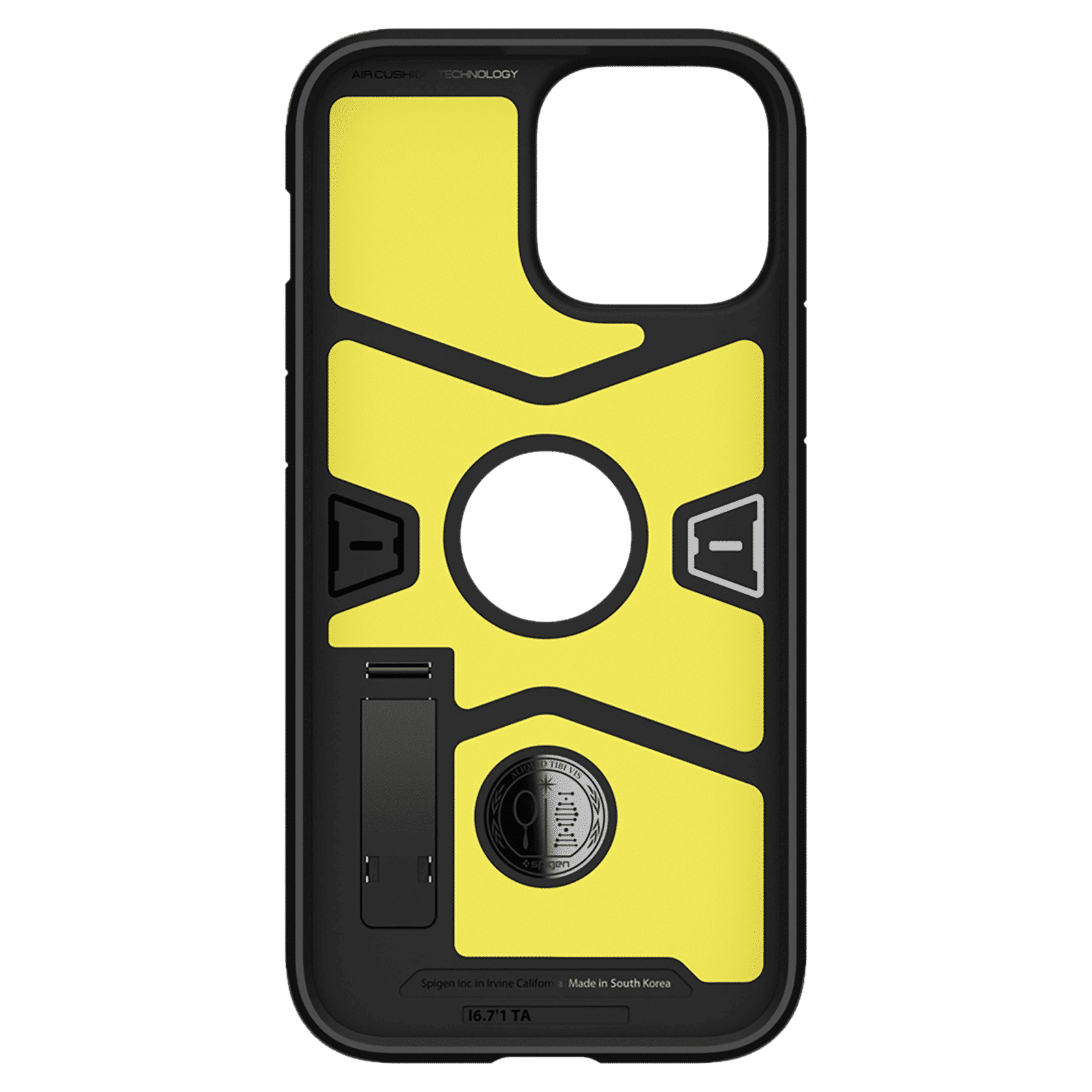 spigen Tough Armor TPU & Polycarbonate Back Case with Stand for Apple iPhone 13 Pro Max (Wireless Charging Compatible, Black)_5