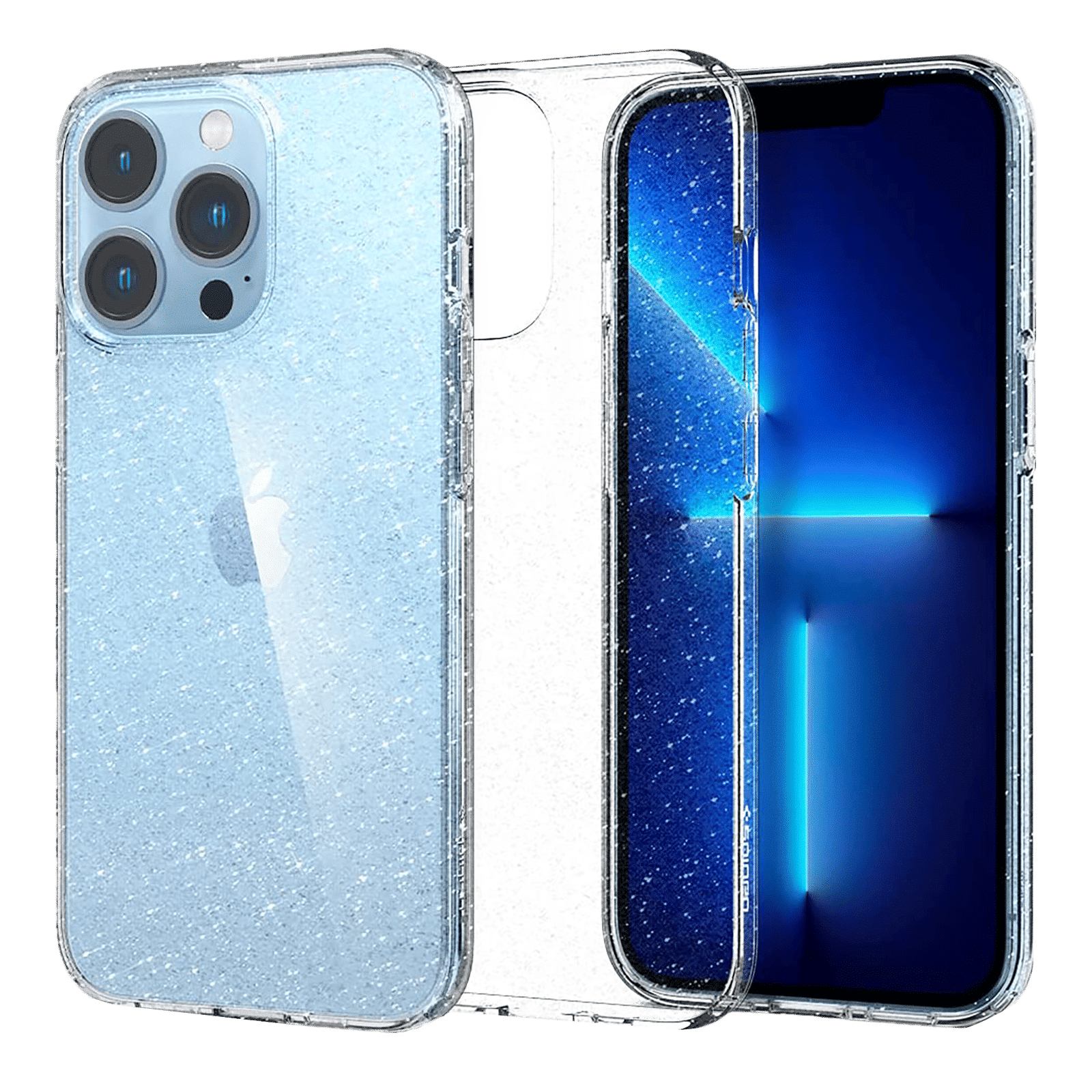 spigen Ultra Hybrid Polycarbonate Back Cover for Apple iPhone 13 Pro Max (Wireless Charging Compatible, Crystal Clear)_1