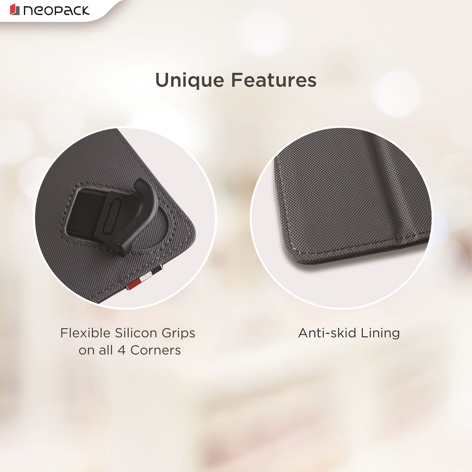 neopack Unifit Polyurethane Flip Cover for Apple iPad 10.2 Inch, iPad Air 10.5 & 10.9 Inch, iPad Pro 10.5 & iPad Pro 11 Inch (Sleep & Wake Functions, Blue)_3