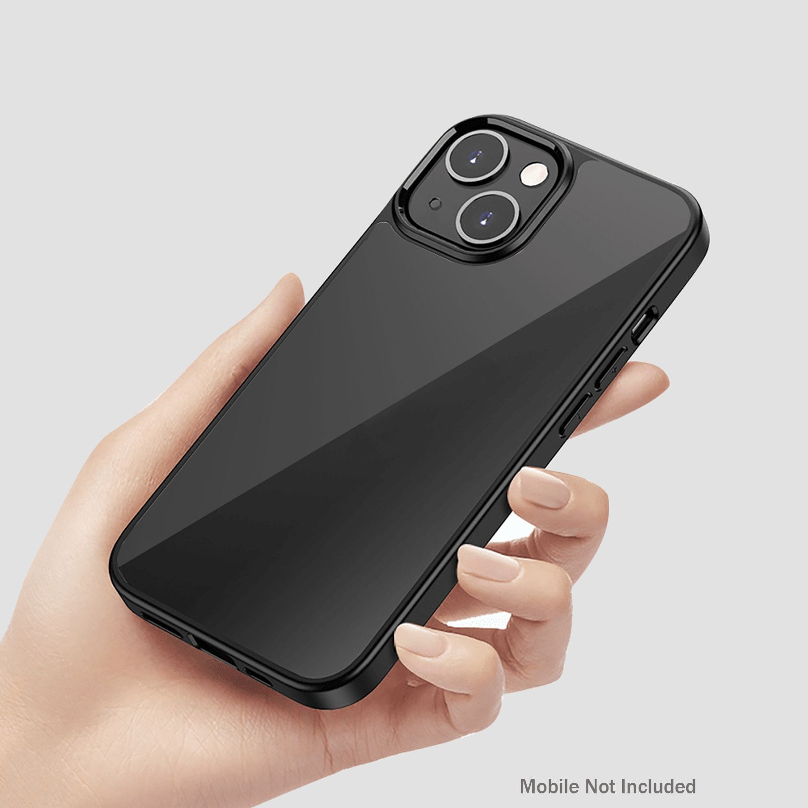 GRIPP Ming Hard Polycarbonate Back Cover for Apple iPhone 13 (Drop Protection, Black)_3