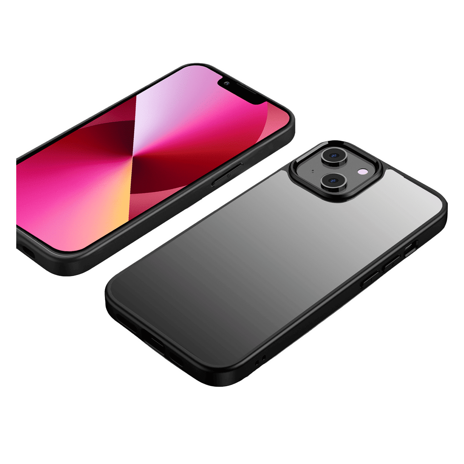 GRIPP Ming Hard Polycarbonate Back Cover for Apple iPhone 13 (Drop Protection, Black)_4