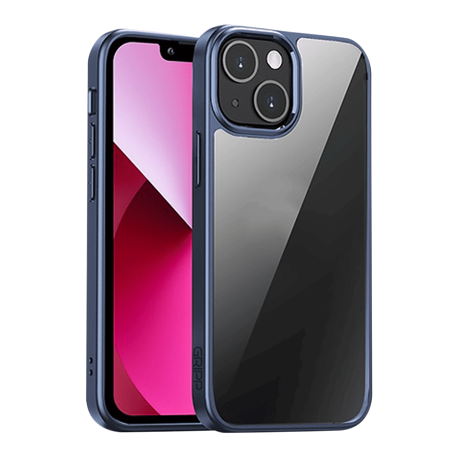 GRIPP Ming Hard Polycarbonate Back Cover for Apple iPhone 13 (Drop Protection, Blue)_1