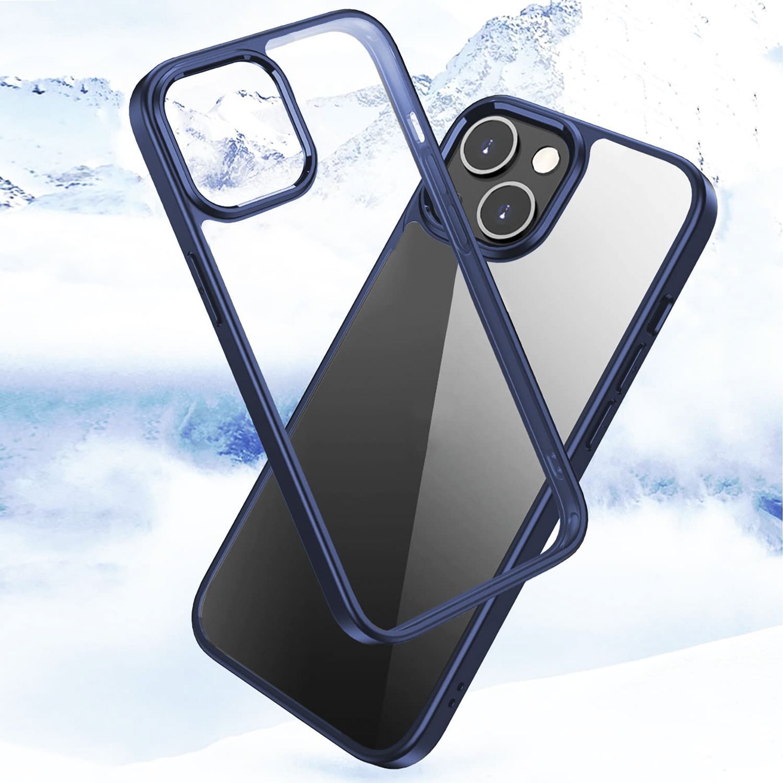 GRIPP Ming Hard Polycarbonate Back Cover for Apple iPhone 13 (Drop Protection, Blue)_5