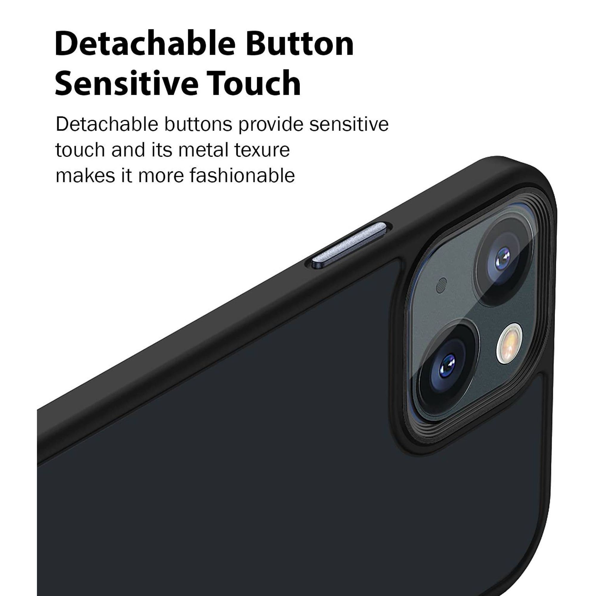 GRIPP Bolt Hard TPU Back Cover for Apple iPhone 13 (Supports Wireless Charging, Black)_4