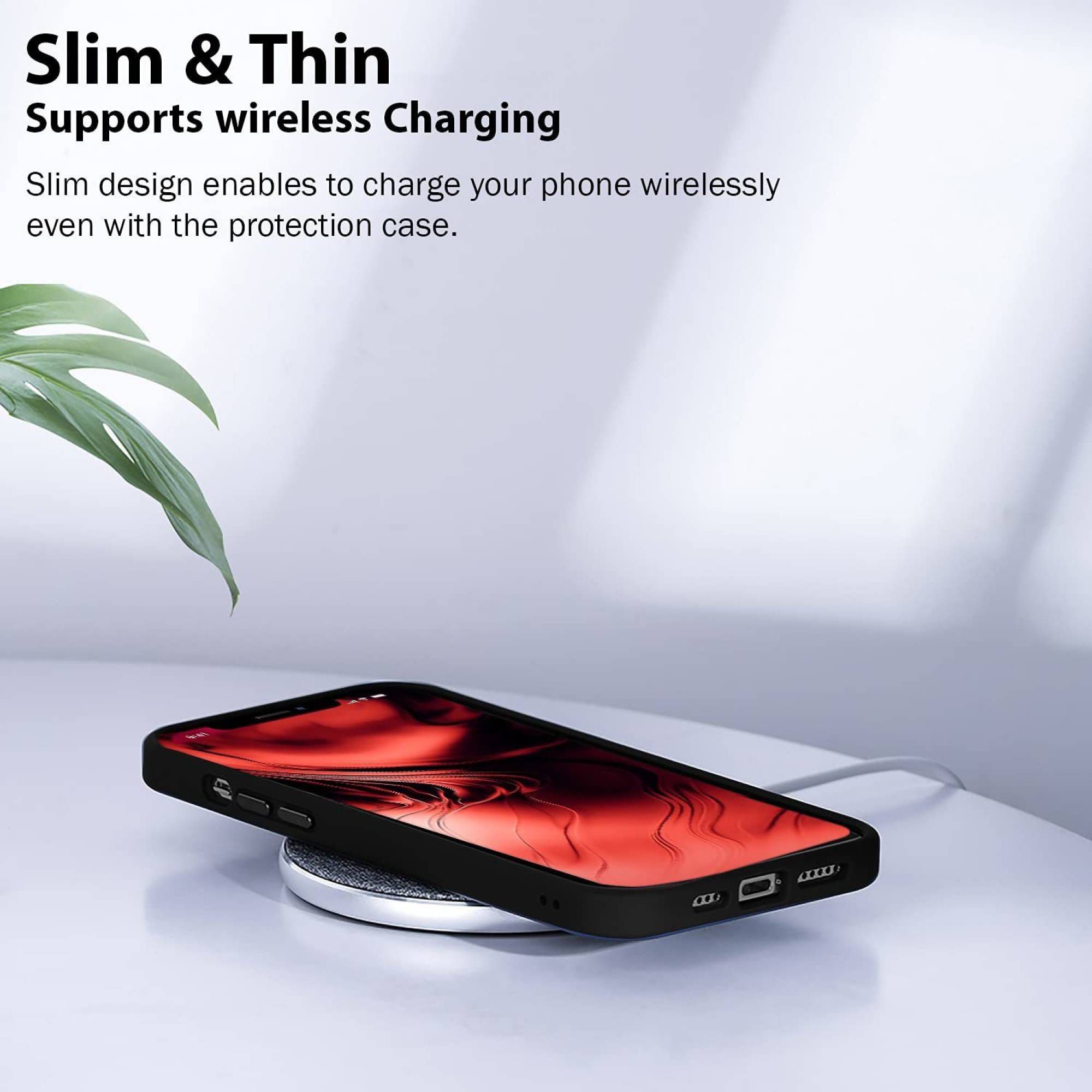 GRIPP Bolt Hard TPU Back Cover for Apple iPhone 13 (Supports Wireless Charging, Black)_6