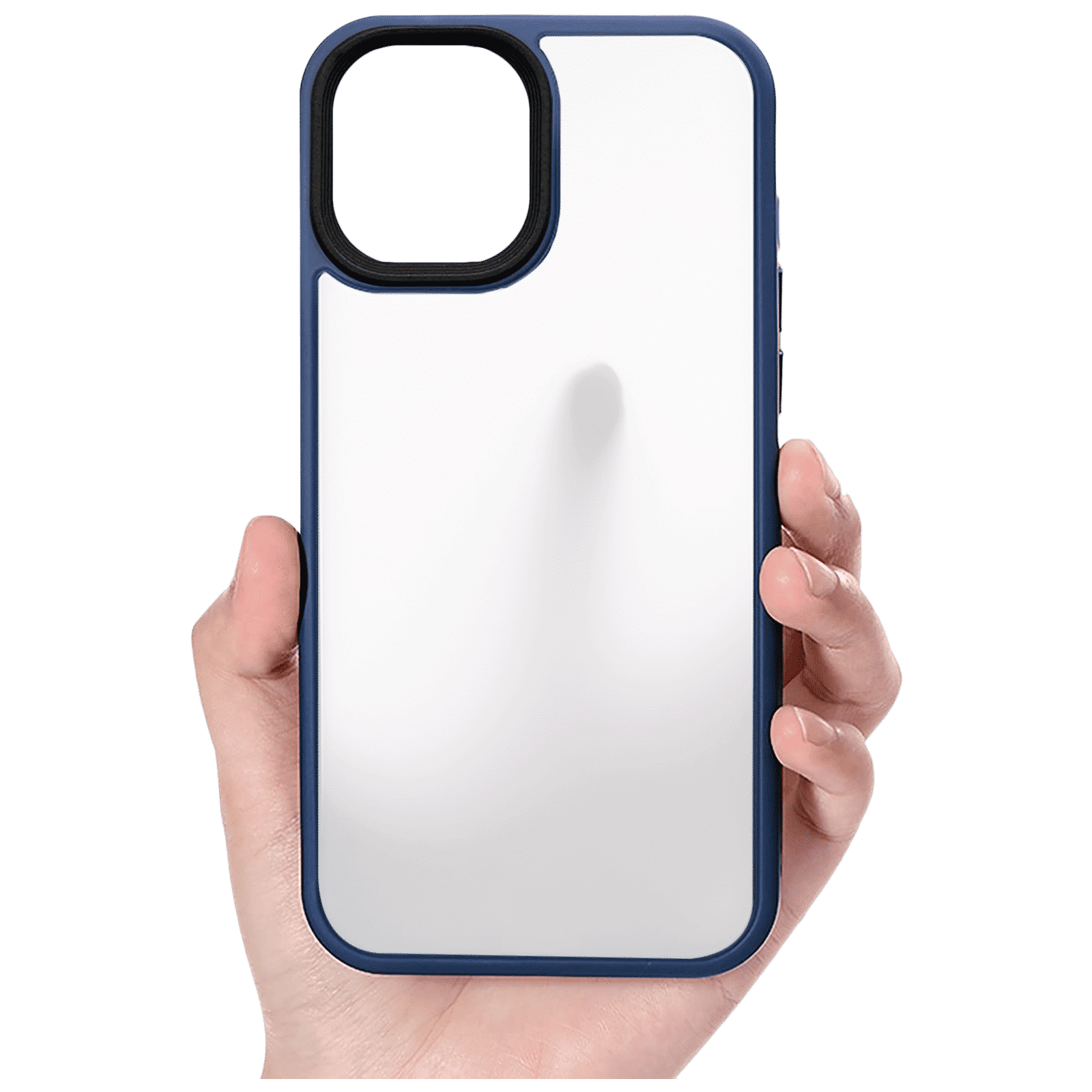 GRIPP Bolt Hard TPU Back Cover for Apple iPhone 13 (Supports Wireless Charging, Blue)_3