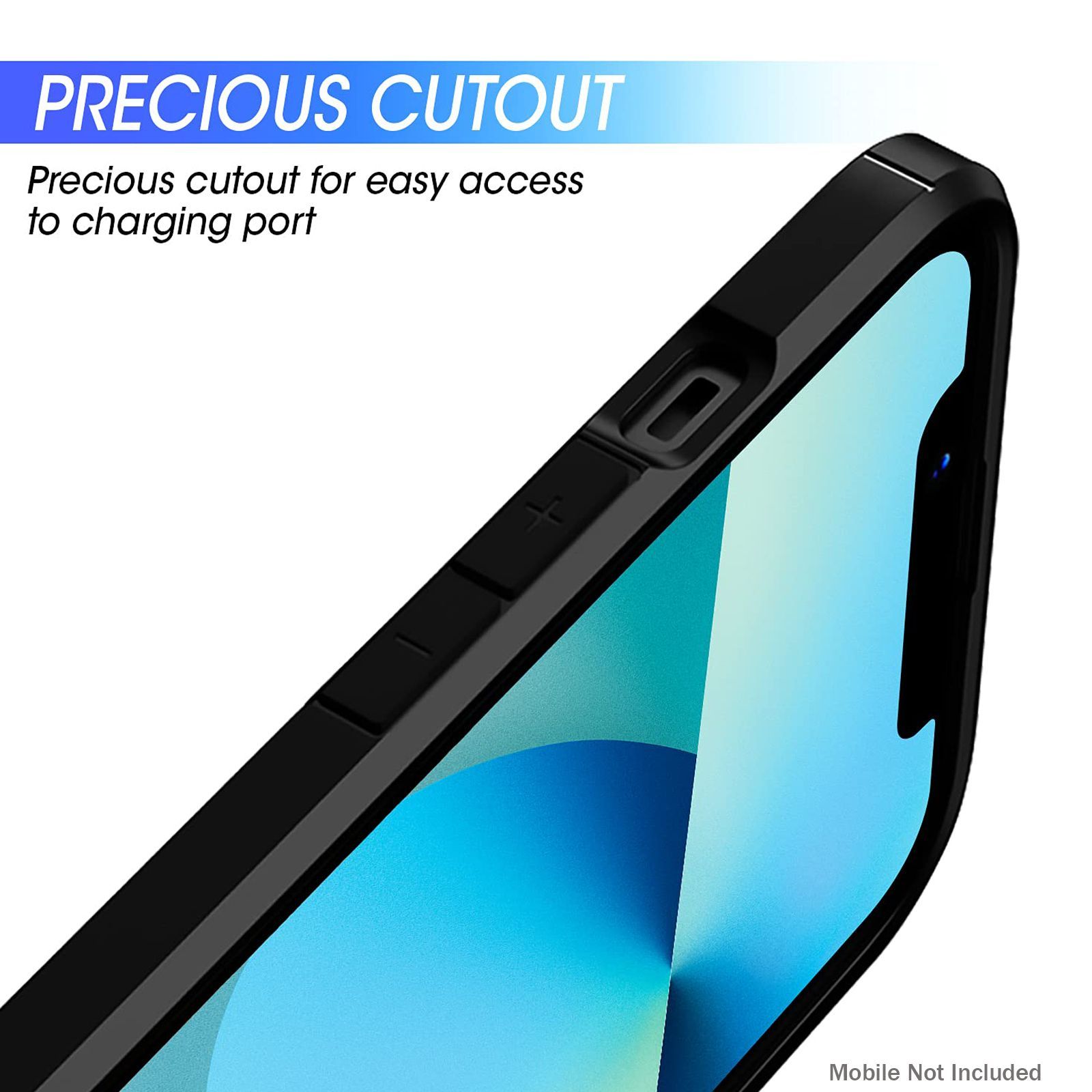 GRIPP Defender Hard Polycarbonate & TPU Back Cover for Apple iPhone 13 (Drop Protection, Black)_4