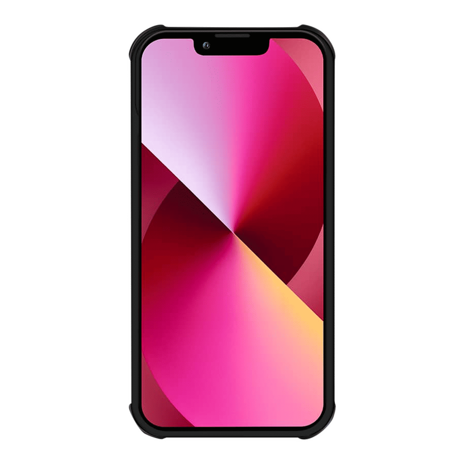 GRIPP Shocker Soft Rubber Silicone & Polycarbonate & TPU Back Cover for Apple iPhone 13 (Supports Wireless Charging, Black)_5