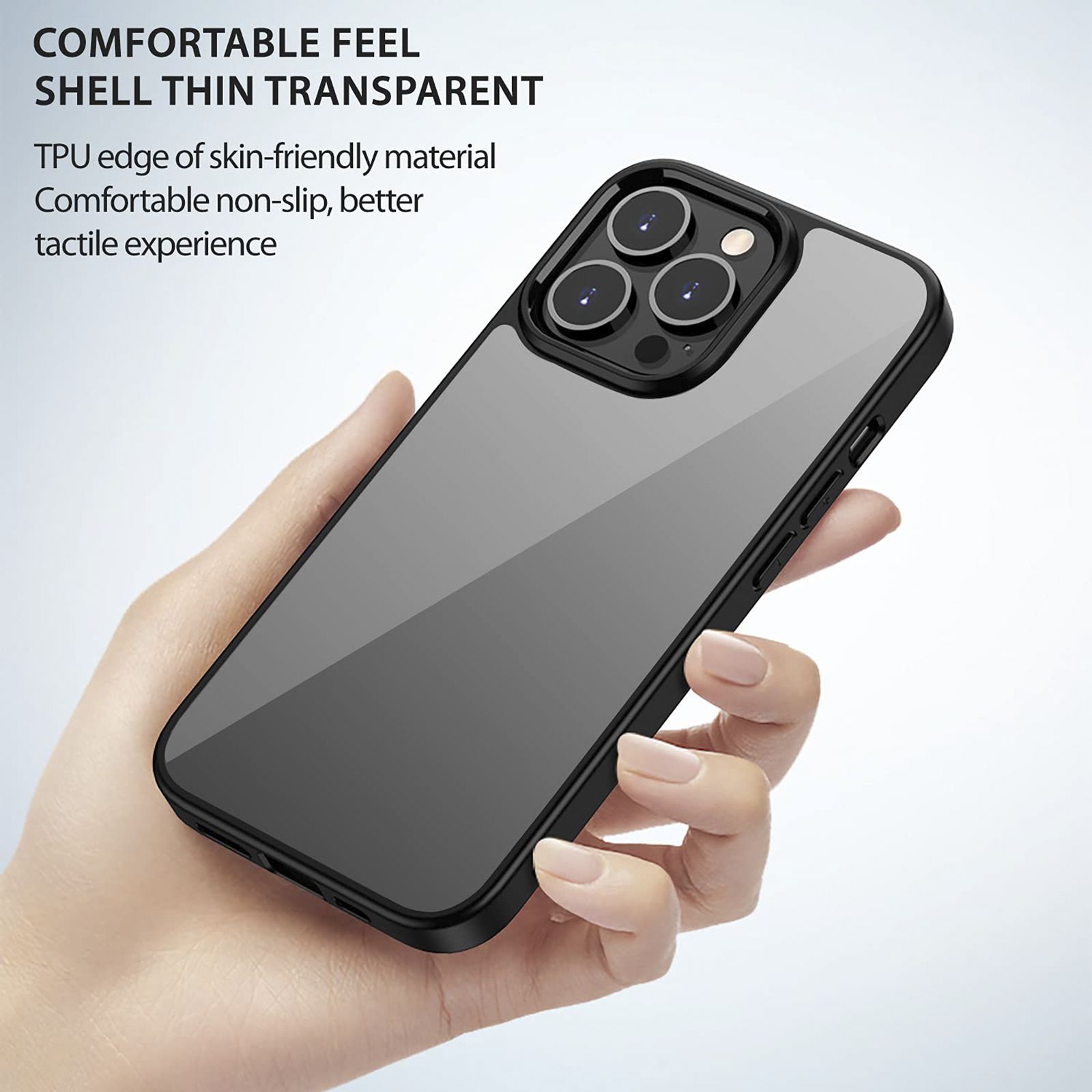 GRIPP Ming Hard Polycarbonate Back Cover for Apple iPhone 13 Pro (Drop Protection, Black)_6