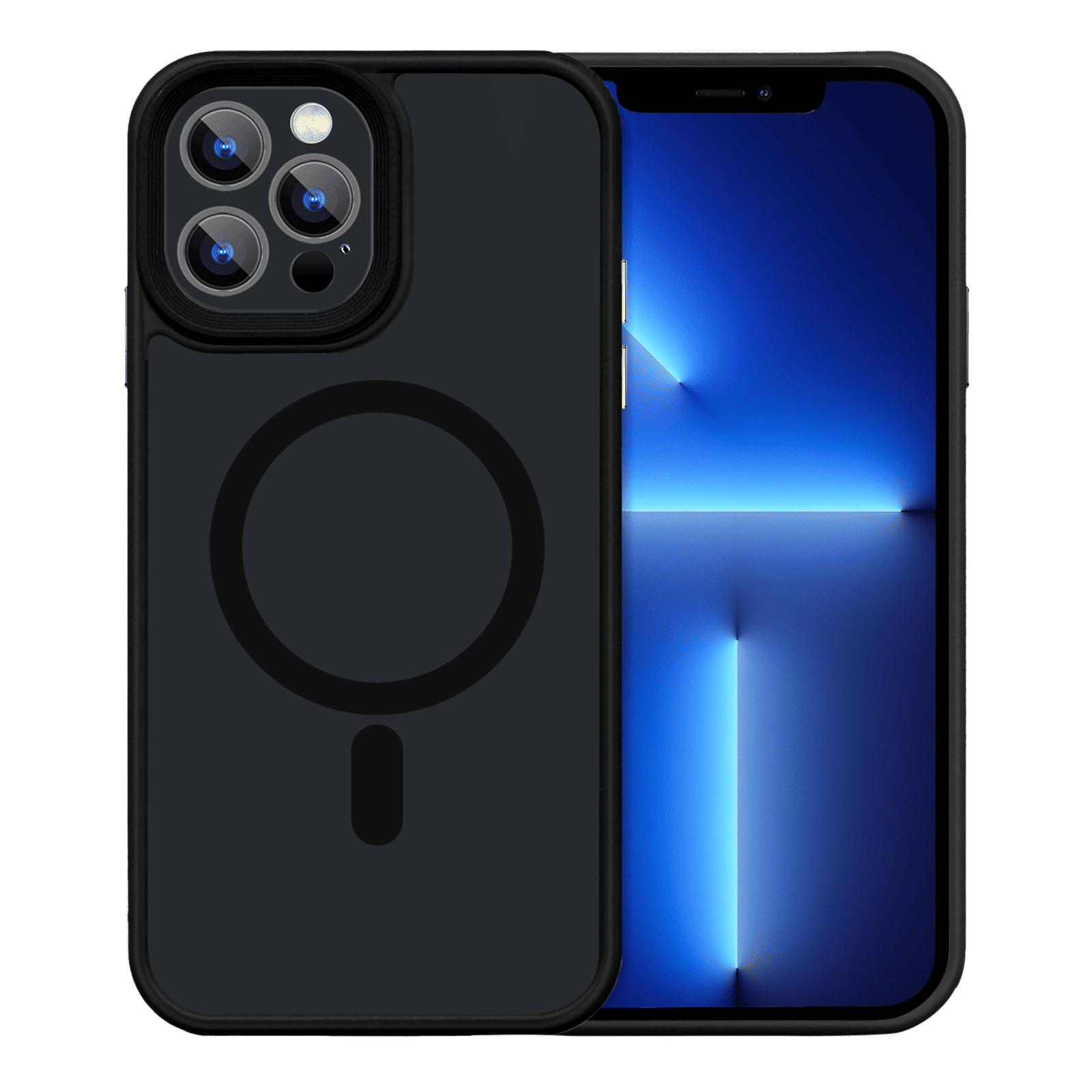 GRIPP Bolt Hard TPU Back Cover for Apple iPhone 13 Pro (Supports Wireless Charging, Black)_1