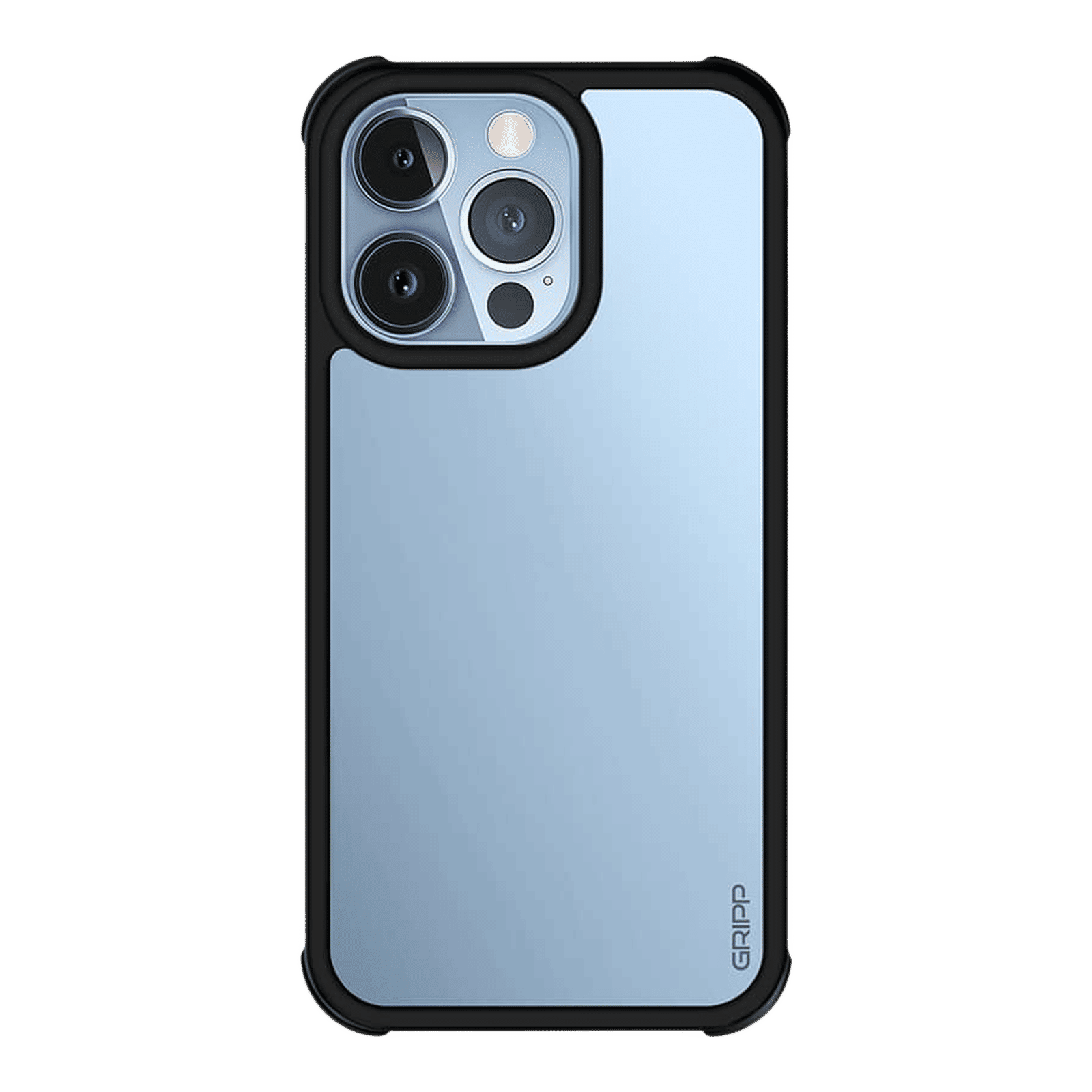 Gripp Shocker Hard Polycarbonate & TPU Back Cover for Apple iPhone 13 Pro (Supports Wireless Charging, Black)_3