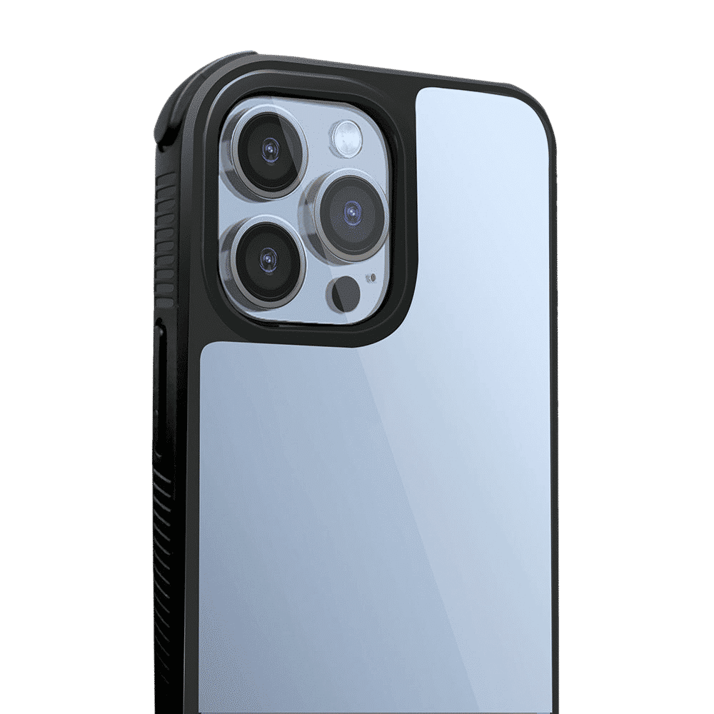 Gripp Shocker Hard Polycarbonate & TPU Back Cover for Apple iPhone 13 Pro (Supports Wireless Charging, Black)_5