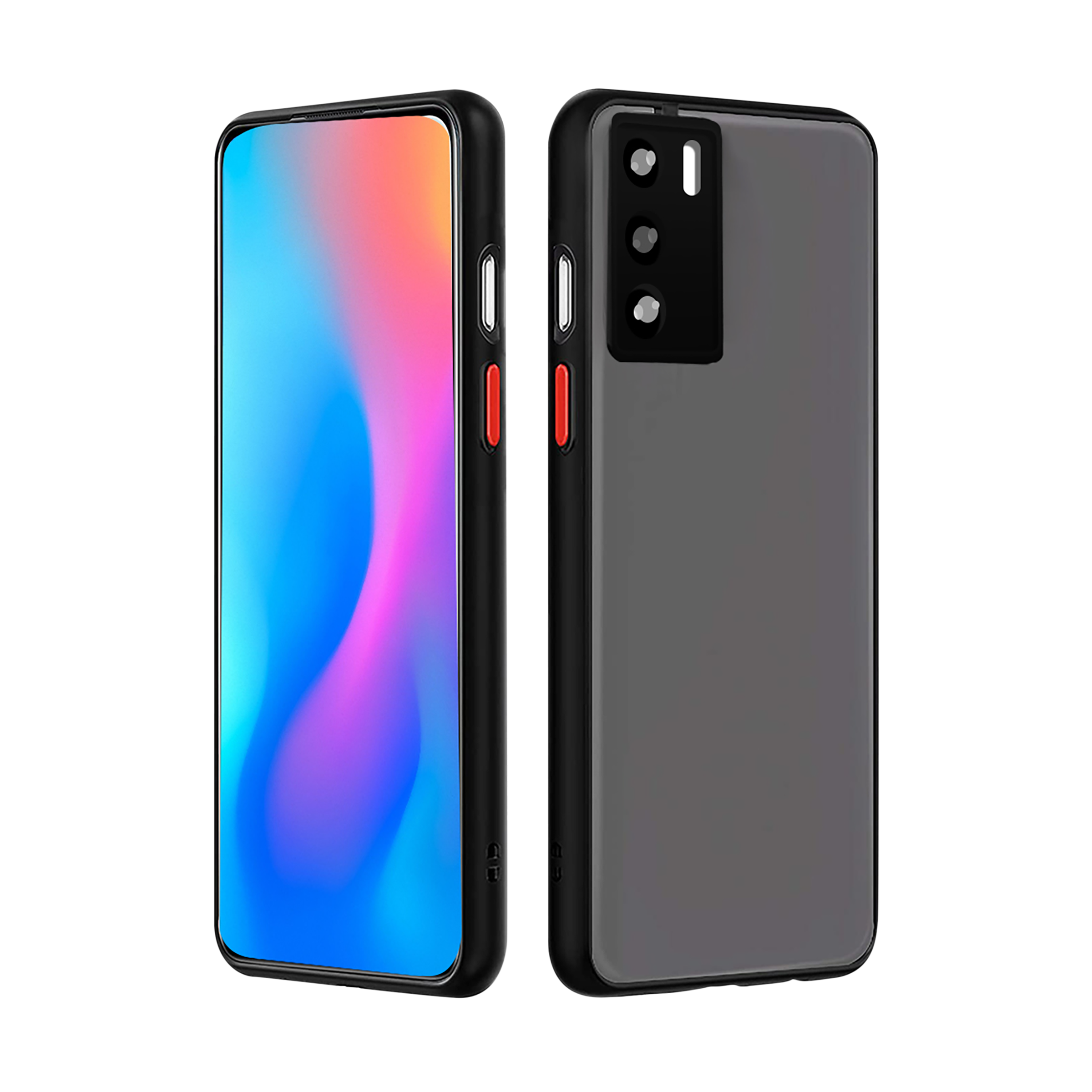 Arrow Duplex Back Cover for vivo V23 (Anti Scratch Design, Black)_1