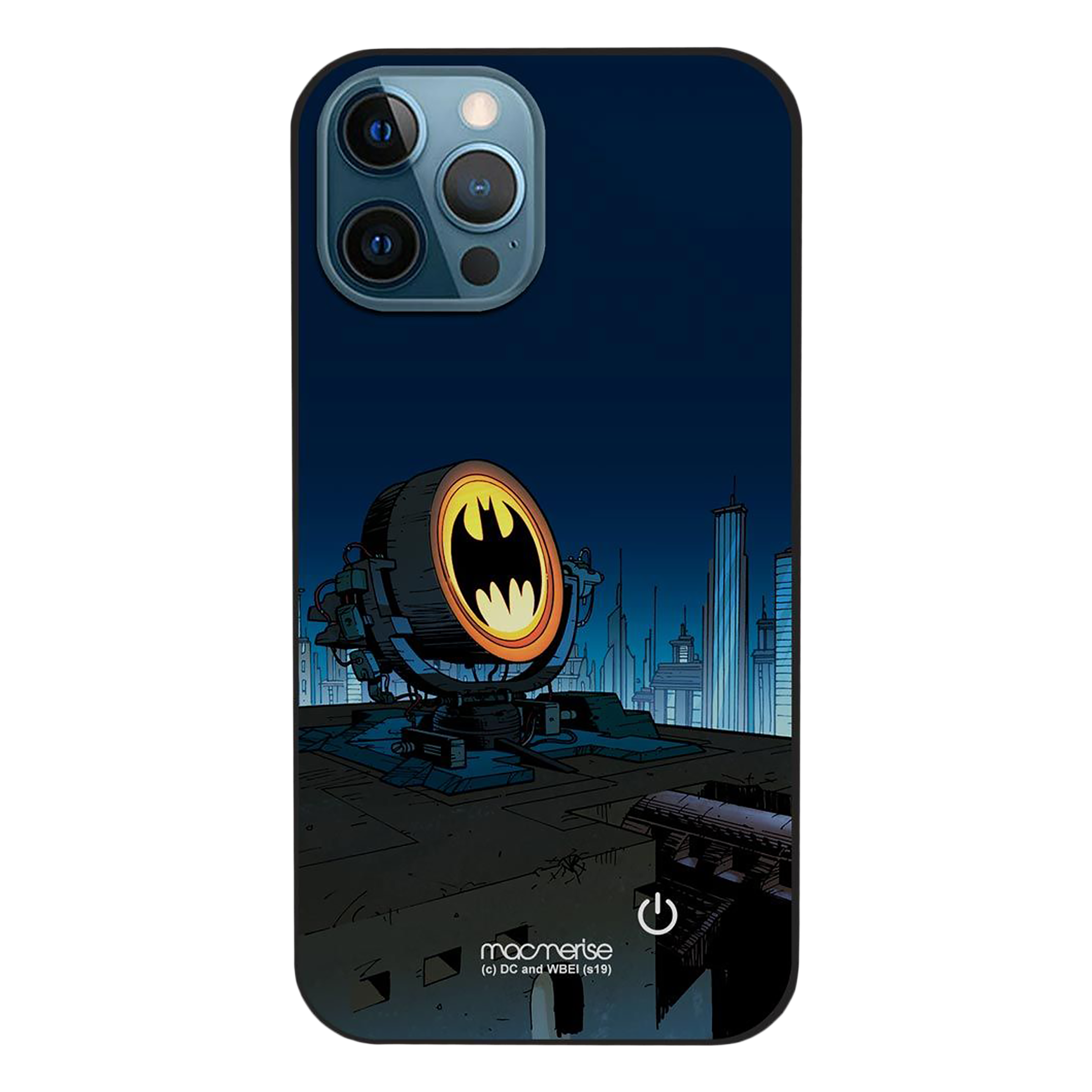 Macmerise Light Up Bat Hard Polycarbonate Back Cover for Apple iPhone 12 Pro Max (Supports Wireless Charging, Multi Color)_1