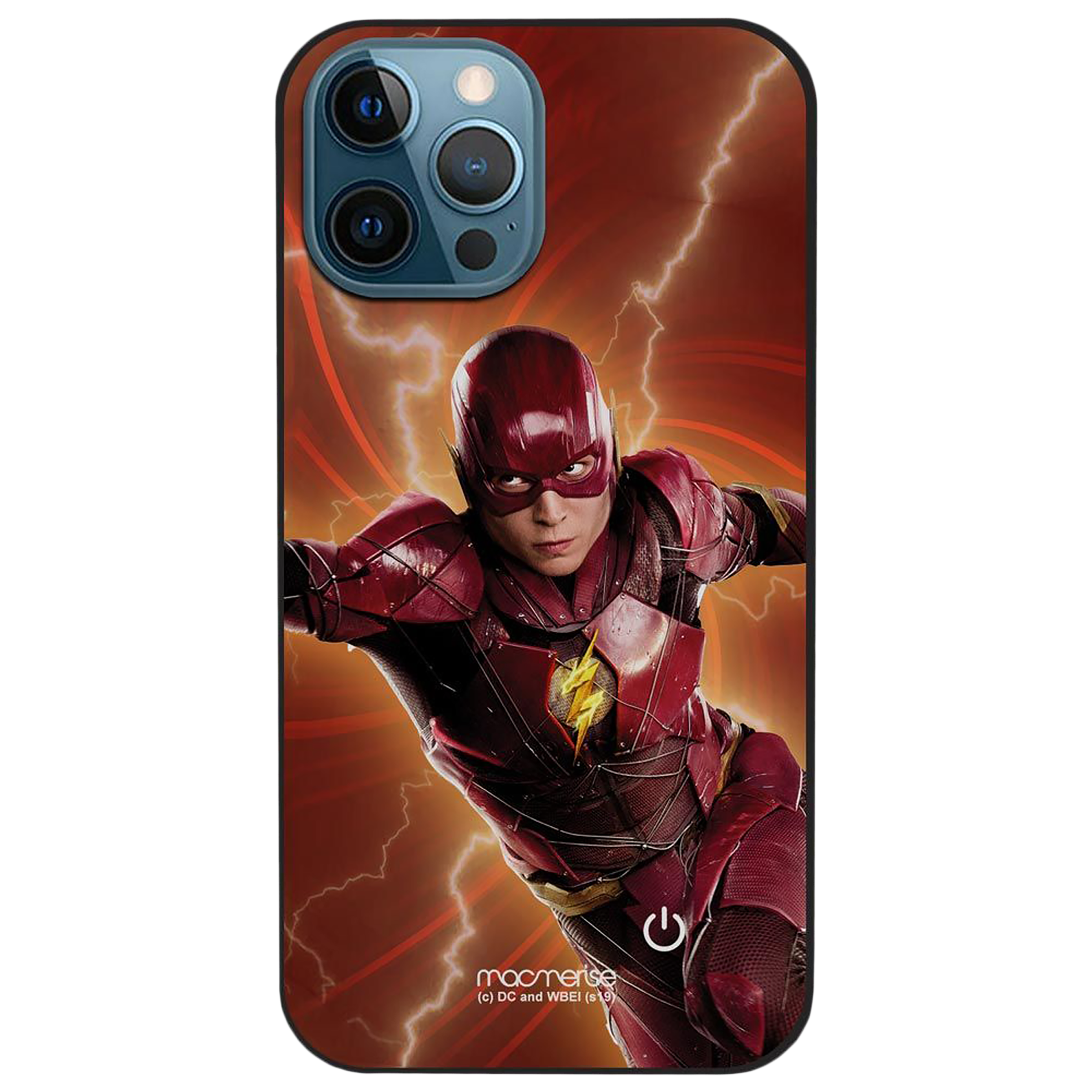 Macmerise Lightspeed Flash Hard Polycarbonate Back Cover for Apple iPhone 12 Pro Max (Supports Wireless Charging, Multi Color)_1