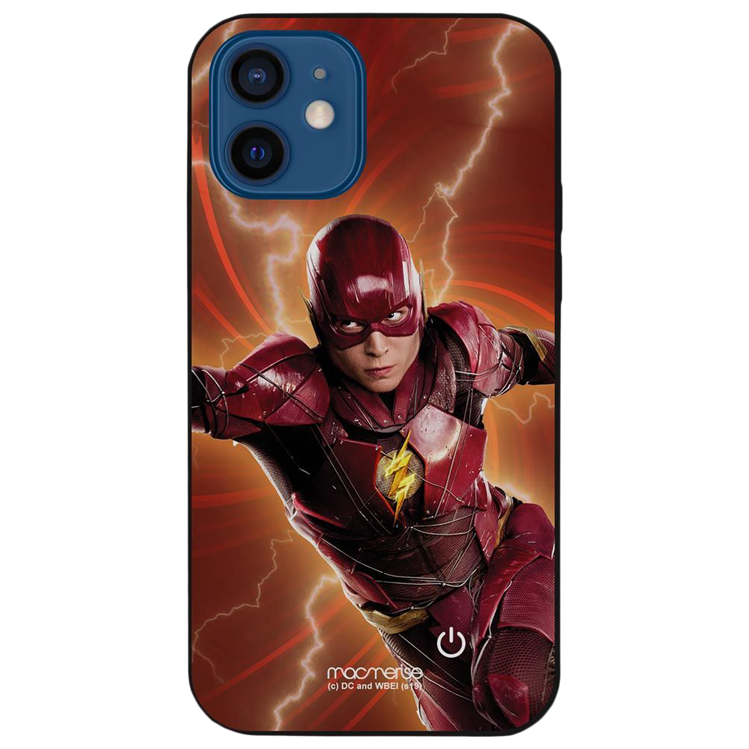 Macmerise Lightspeed Flash Hard Polycarbonate Back Cover for Apple iPhone 12 Mini (Supports Wireless Charging, Multi Color)_1