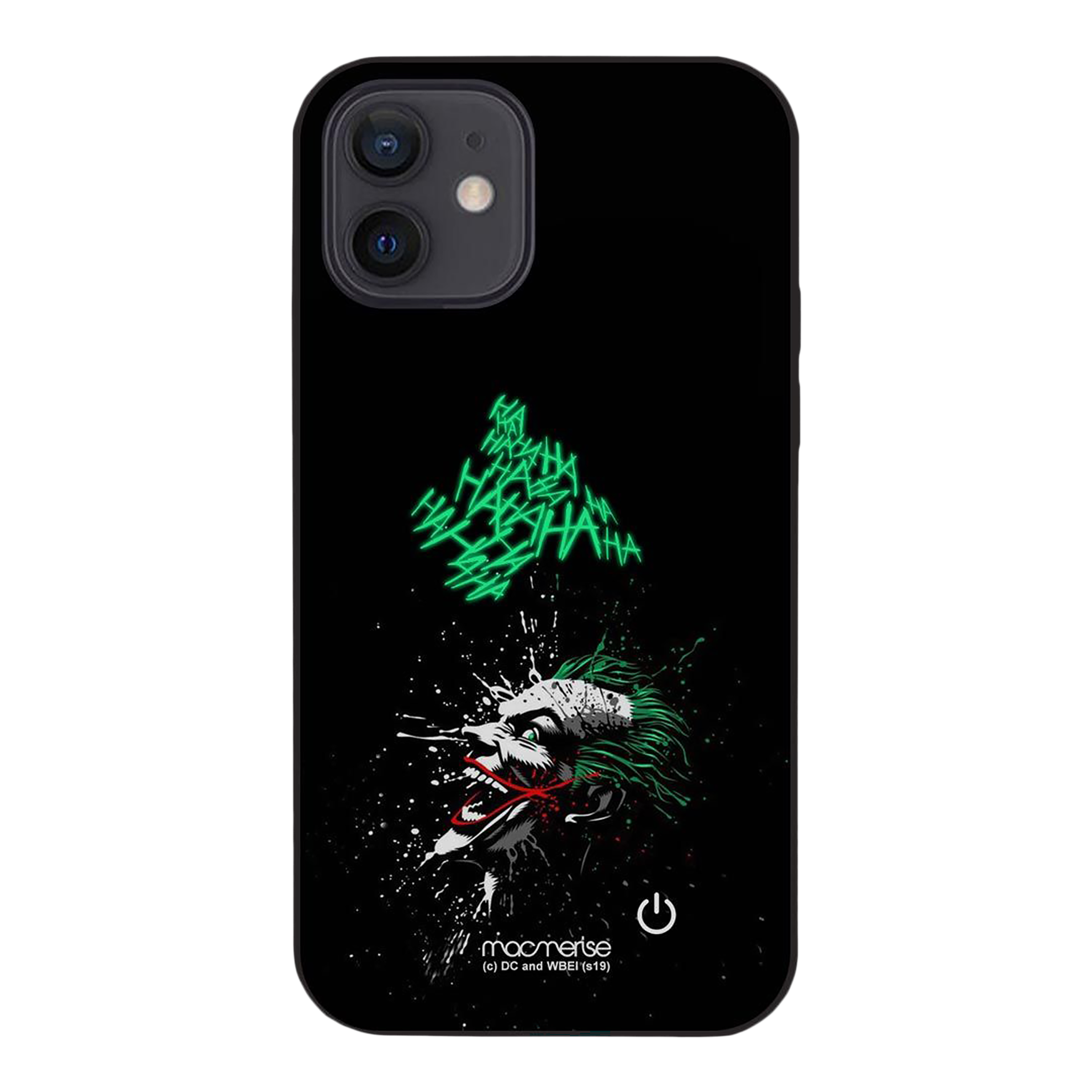 Macmerise Sinister Joker Laugh Hard Polycarbonate Back Cover for Apple iPhone 12 Pro (Supports Wireless Charging, Multi Color)_1