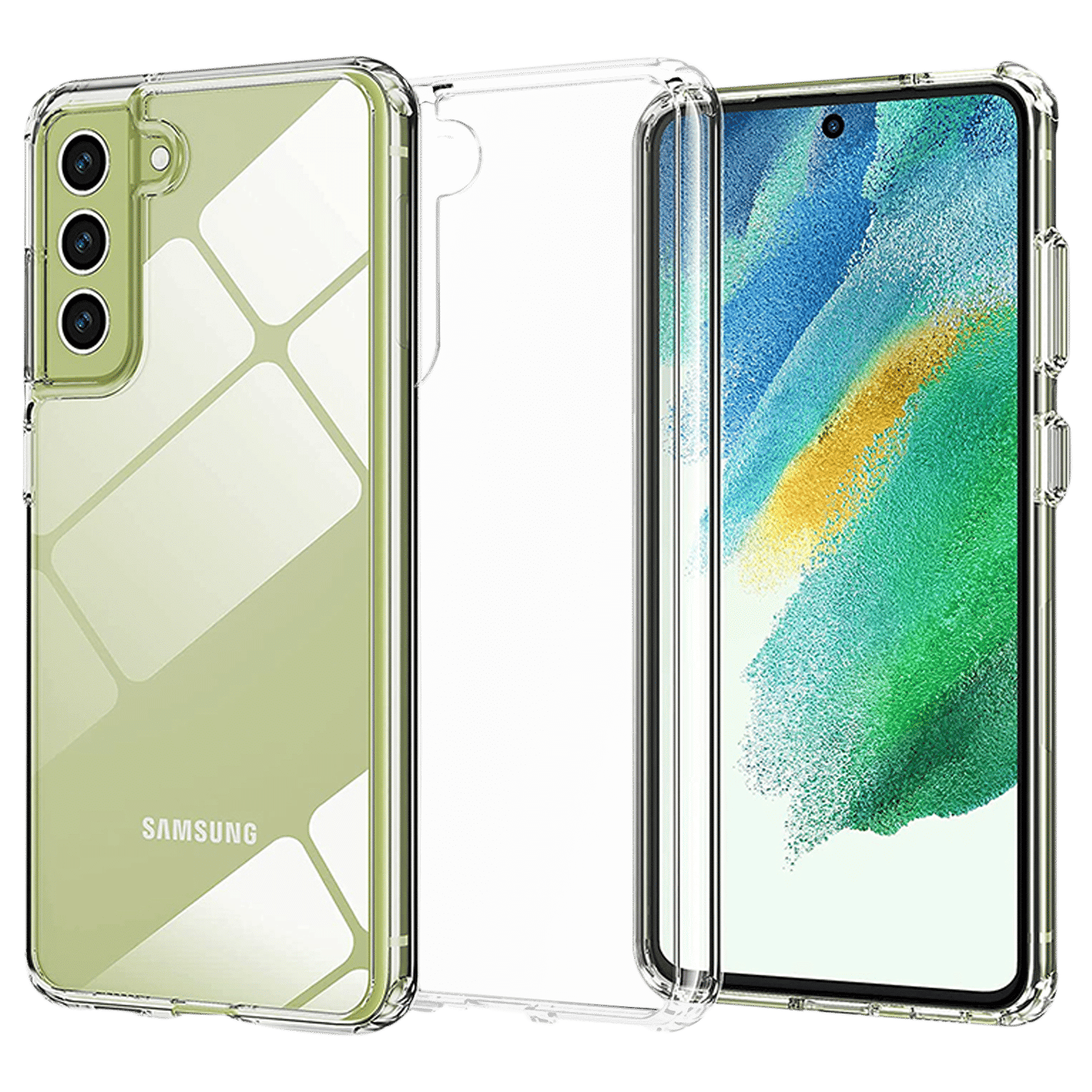 Inbase Ultra Slim Polycarbonate Back Cover for SAMSUNG Galaxy S21 FE 5G (Ultra Lightweight, Clear)_1