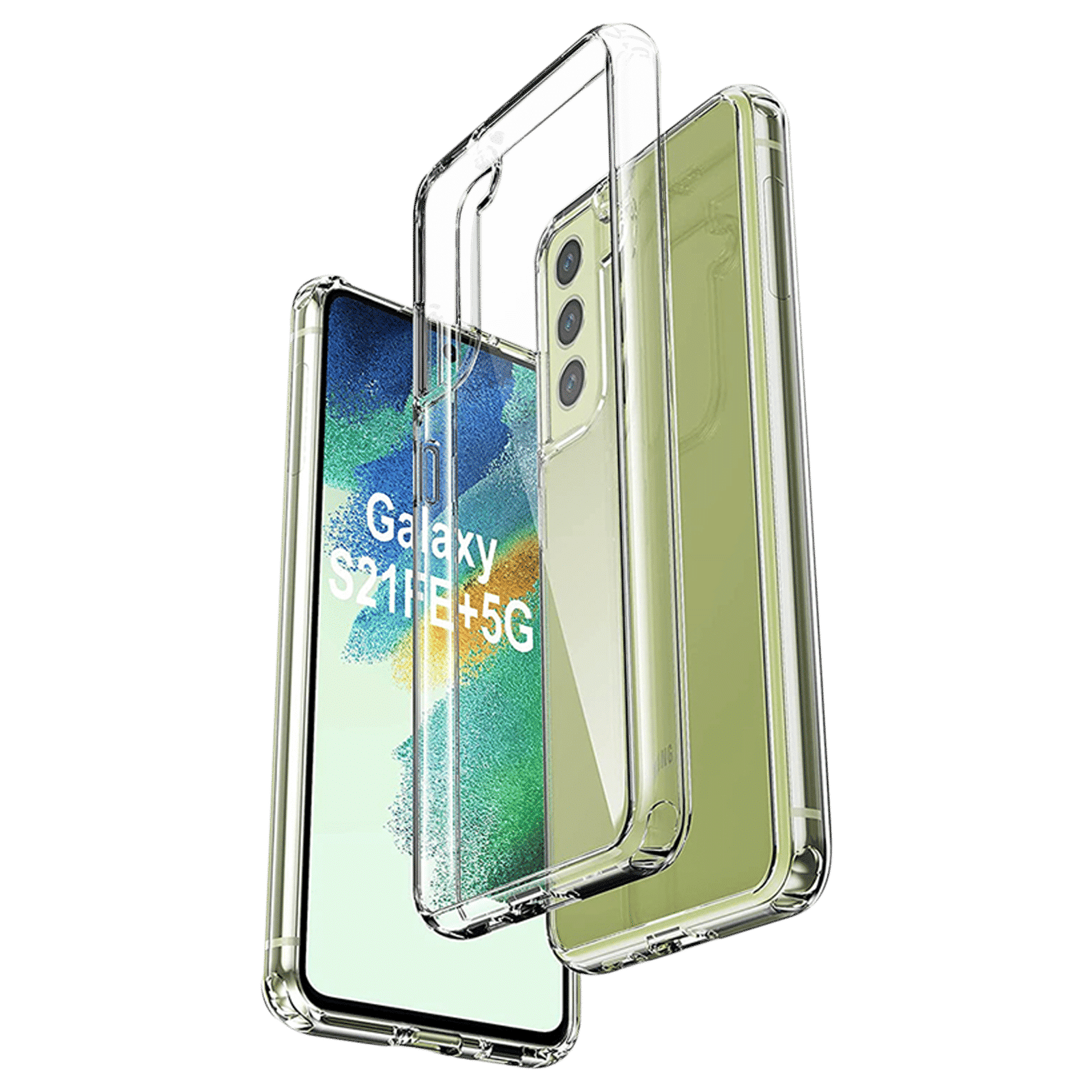 Inbase Ultra Slim Polycarbonate Back Cover for SAMSUNG Galaxy S21 FE 5G (Ultra Lightweight, Clear)_3