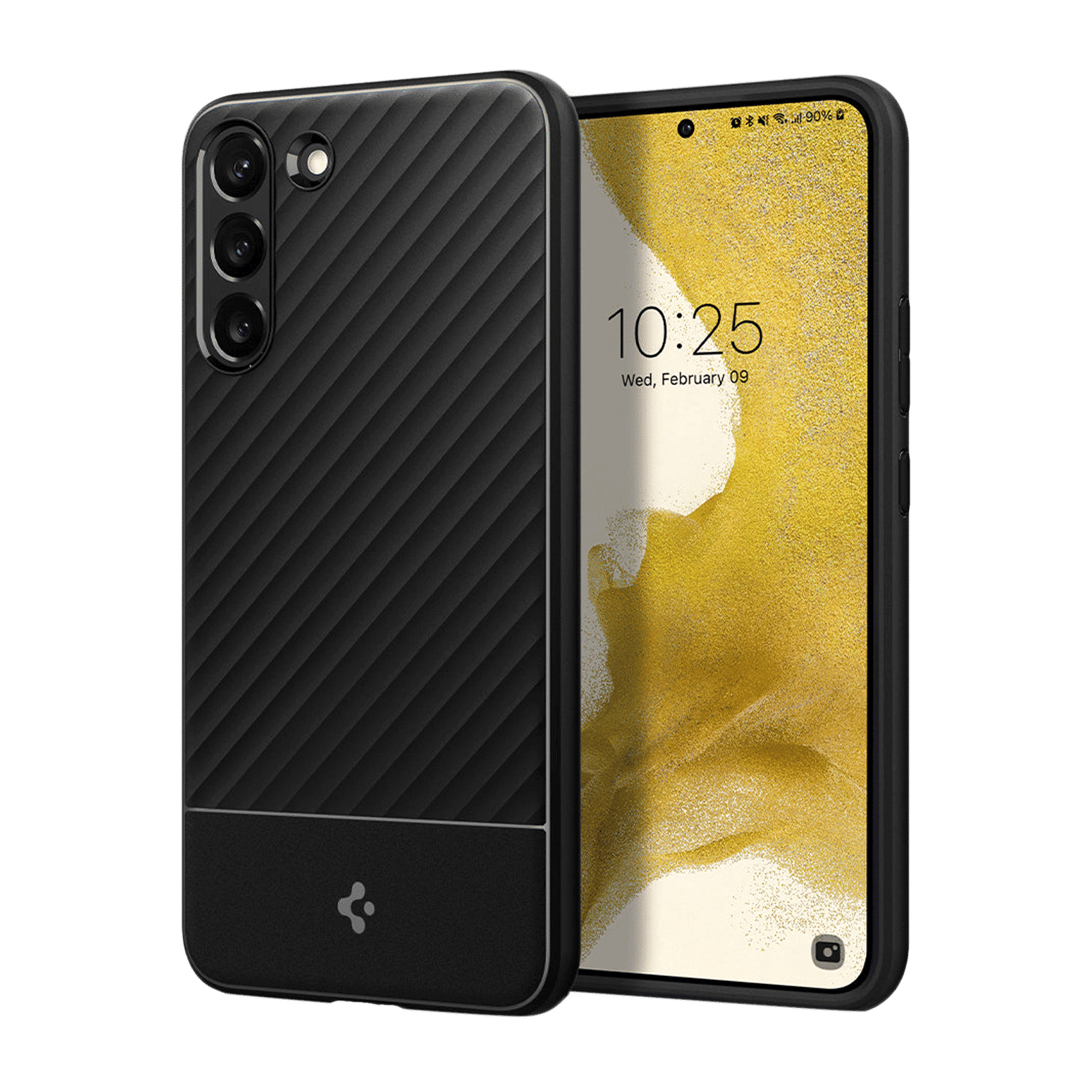 Spigen Core Armor TPU Back Cover for SAMSUNG Galaxy S22 5G (Mil-Grade Shock Absorbent Layer, Matte Black)_1