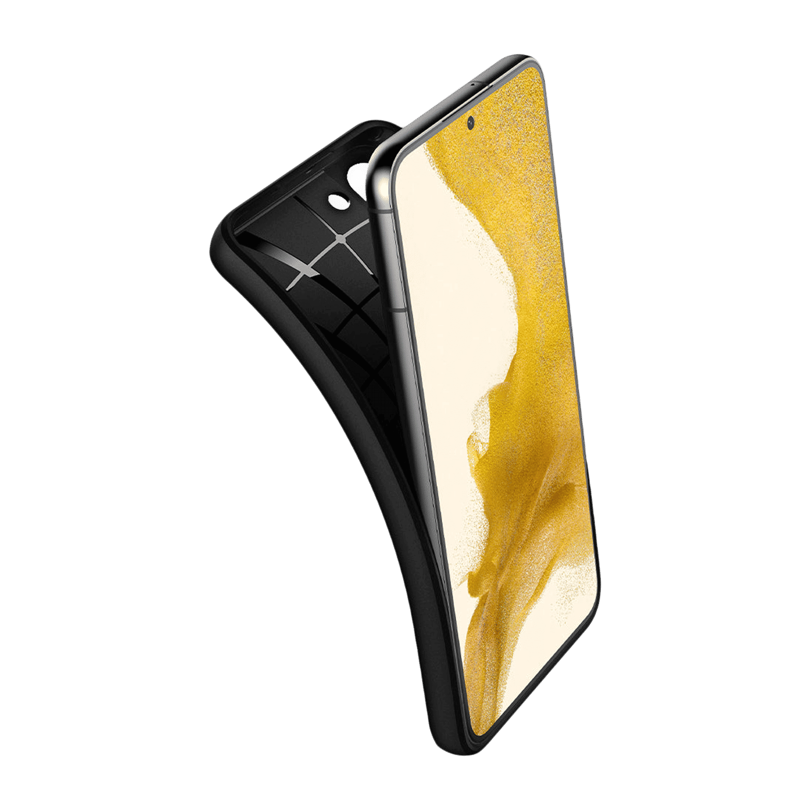 Spigen Core Armor TPU Back Cover for SAMSUNG Galaxy S22 5G (Mil-Grade Shock Absorbent Layer, Matte Black)_9