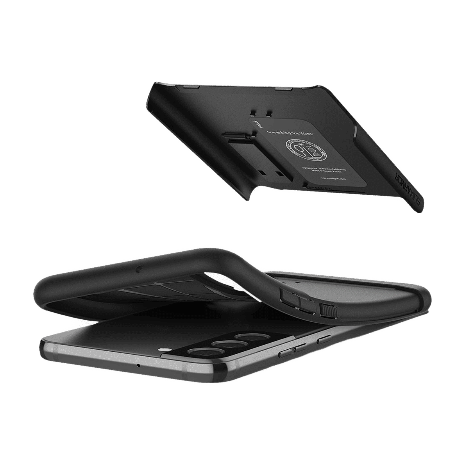 Spigen Slim Armor Polycarbonate & TPU Back Cover for SAMSUNG Galaxy S22+ 5G (Supports Wireless Charging, Black)_9