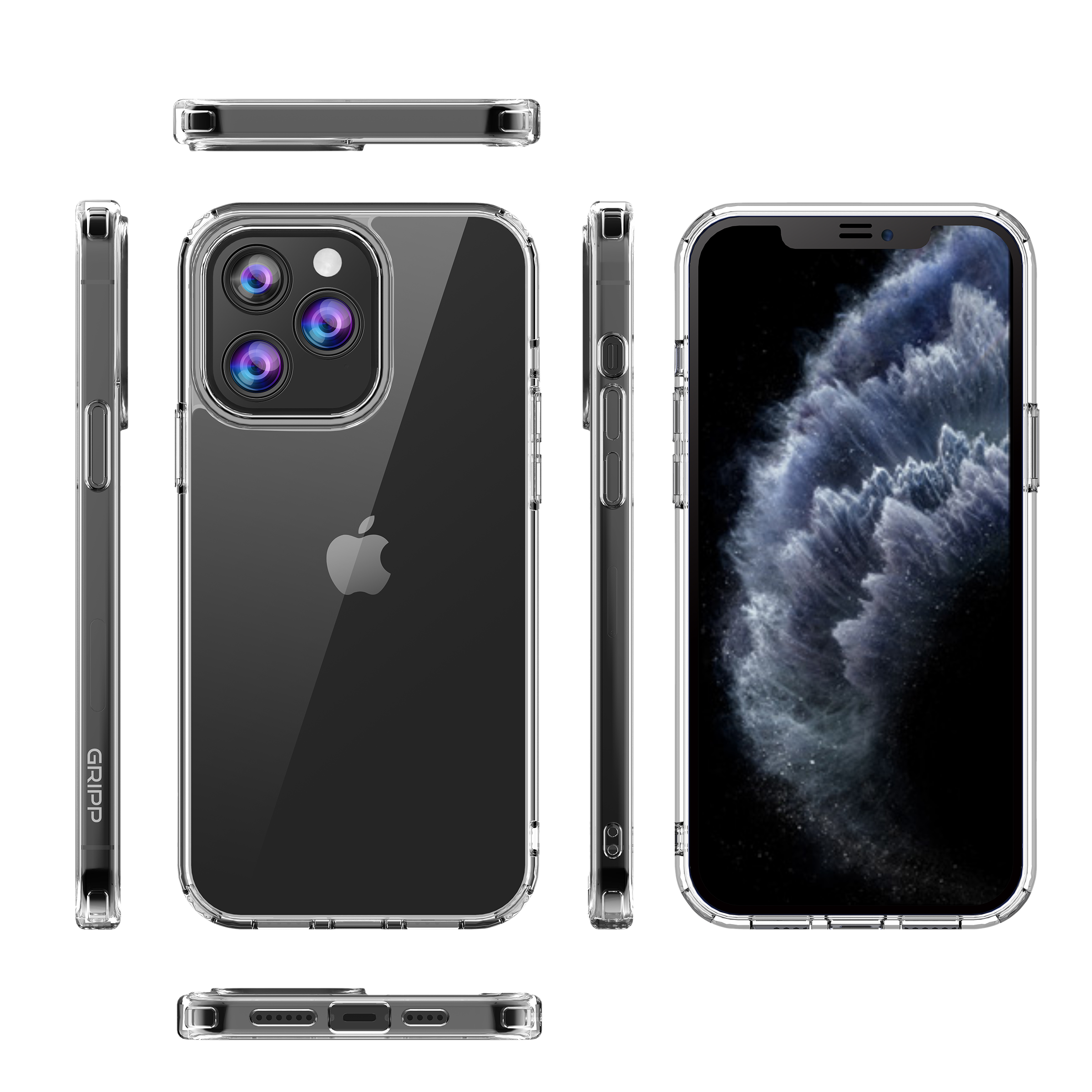 GRIPP Hard Polycarbonate Back Cover & Power Bank Combo for Apple iPhone 13 Pro (Scratch Resistant, Multi Color)_7