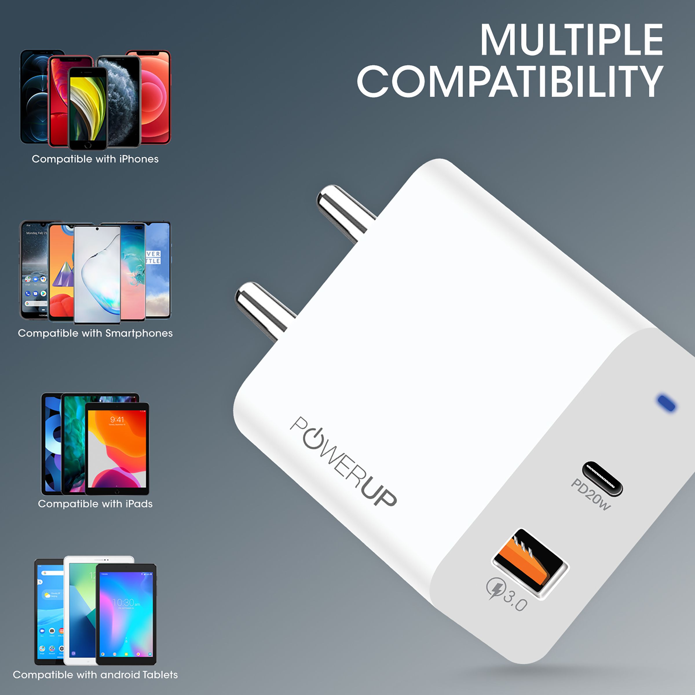 GRIPP Hard Polycarbonate Back Cover, Adapter & Wireless Charger Combo for Apple iPhone 13 Mini (Scratch Resistant, Multi Color)_12