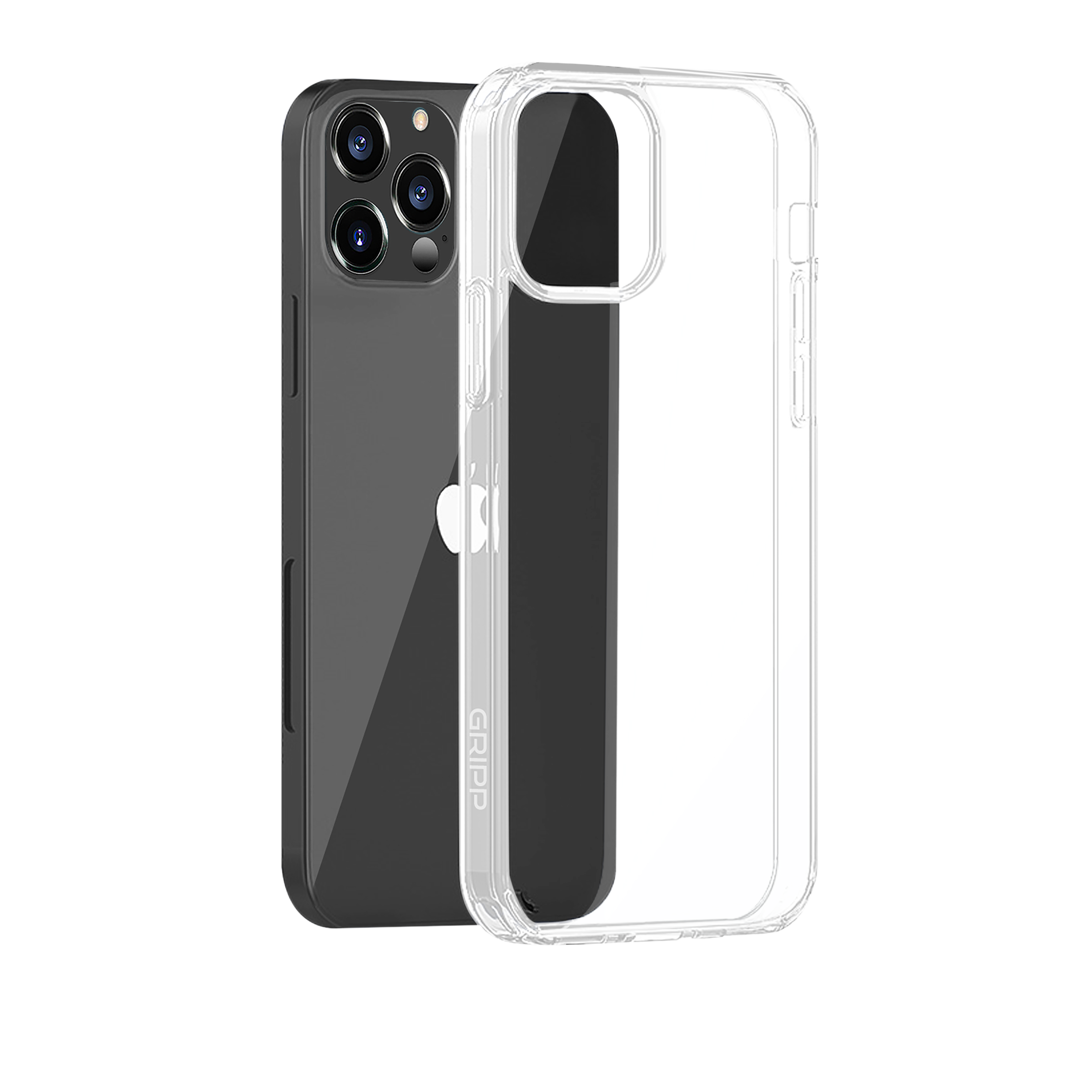 GRIPP Hard Polycarbonate Back Cover, Adapter & Wireless Charger Combo for Apple iPhone 13 Pro (Scratch Resistant, Transparent)_3