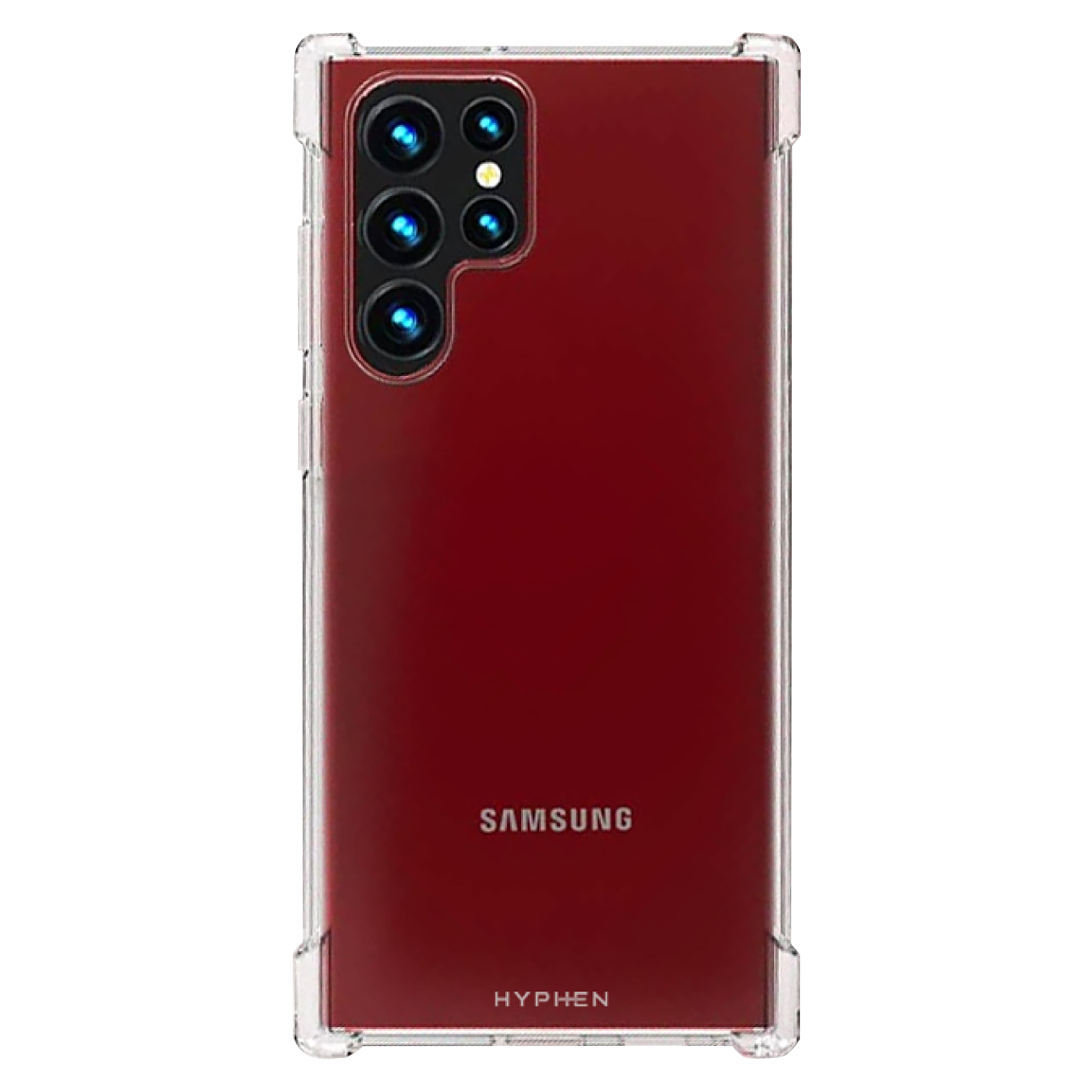 Hyphen TPU Back Cover for SAMSUNG Galaxy S22 Ultra 5G (Drop Protection, Clear)_1