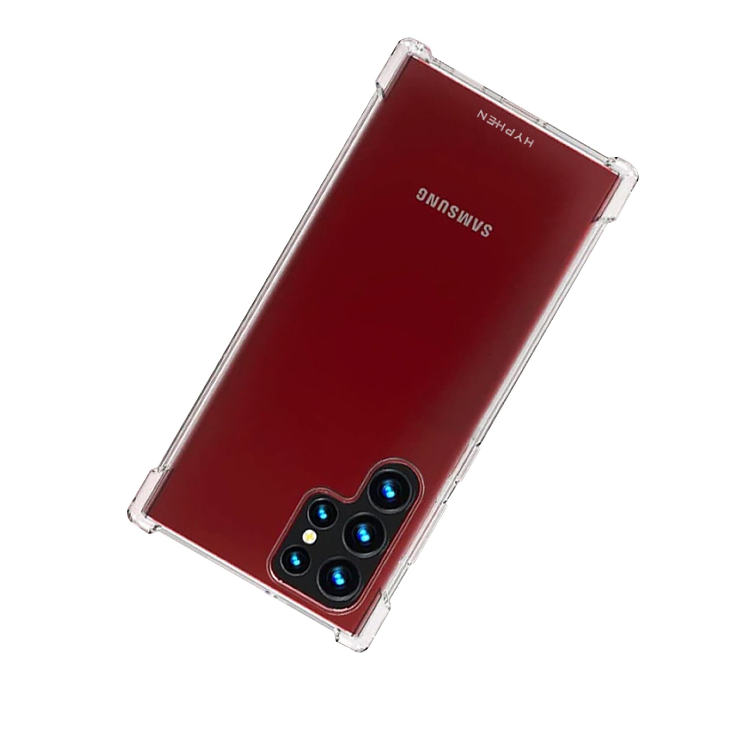 Hyphen TPU Back Cover for SAMSUNG Galaxy S22 Ultra 5G (Drop Protection, Clear)_7