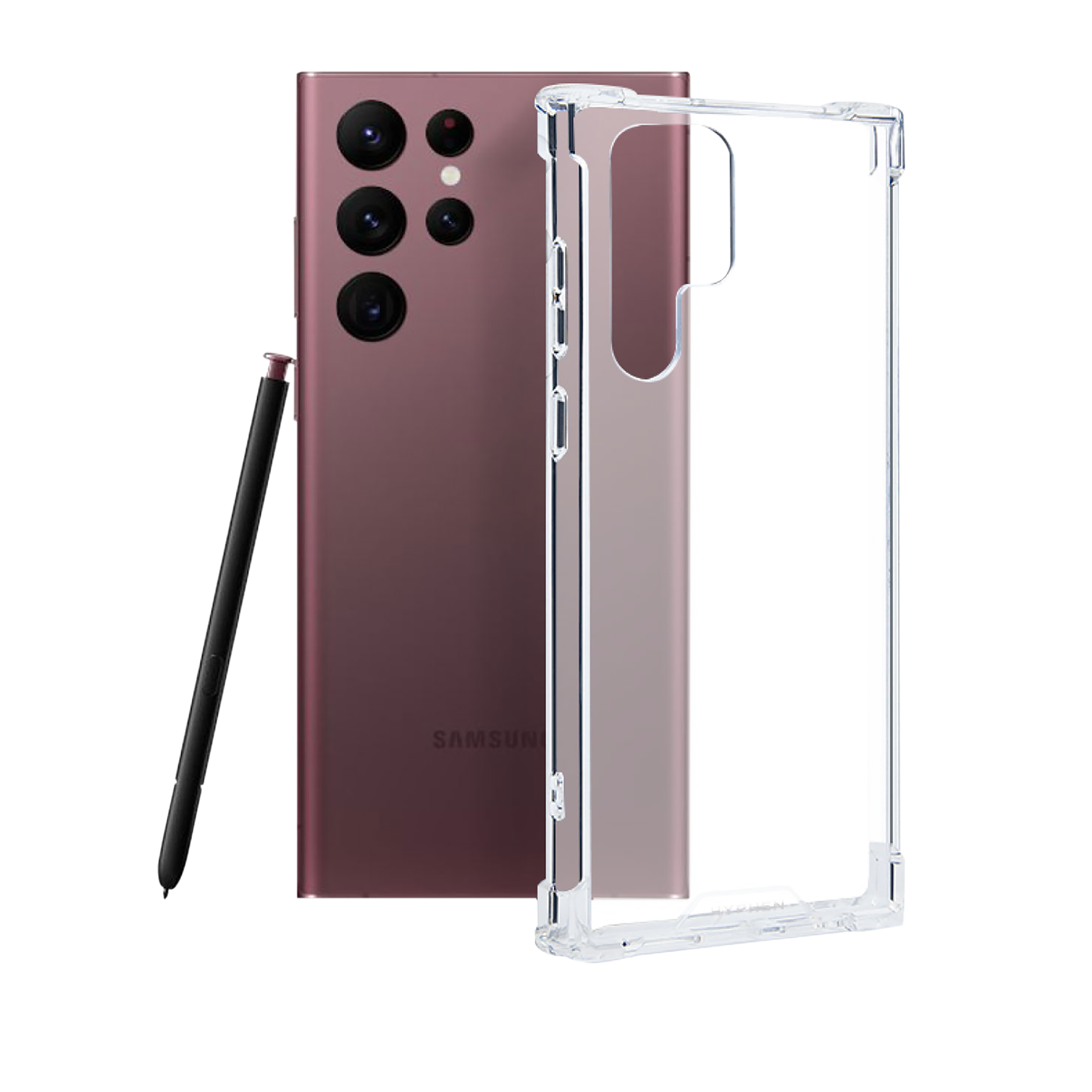 Hyphen TPU Back Cover for SAMSUNG Galaxy S22 Ultra 5G (Drop Protection, Clear)_4