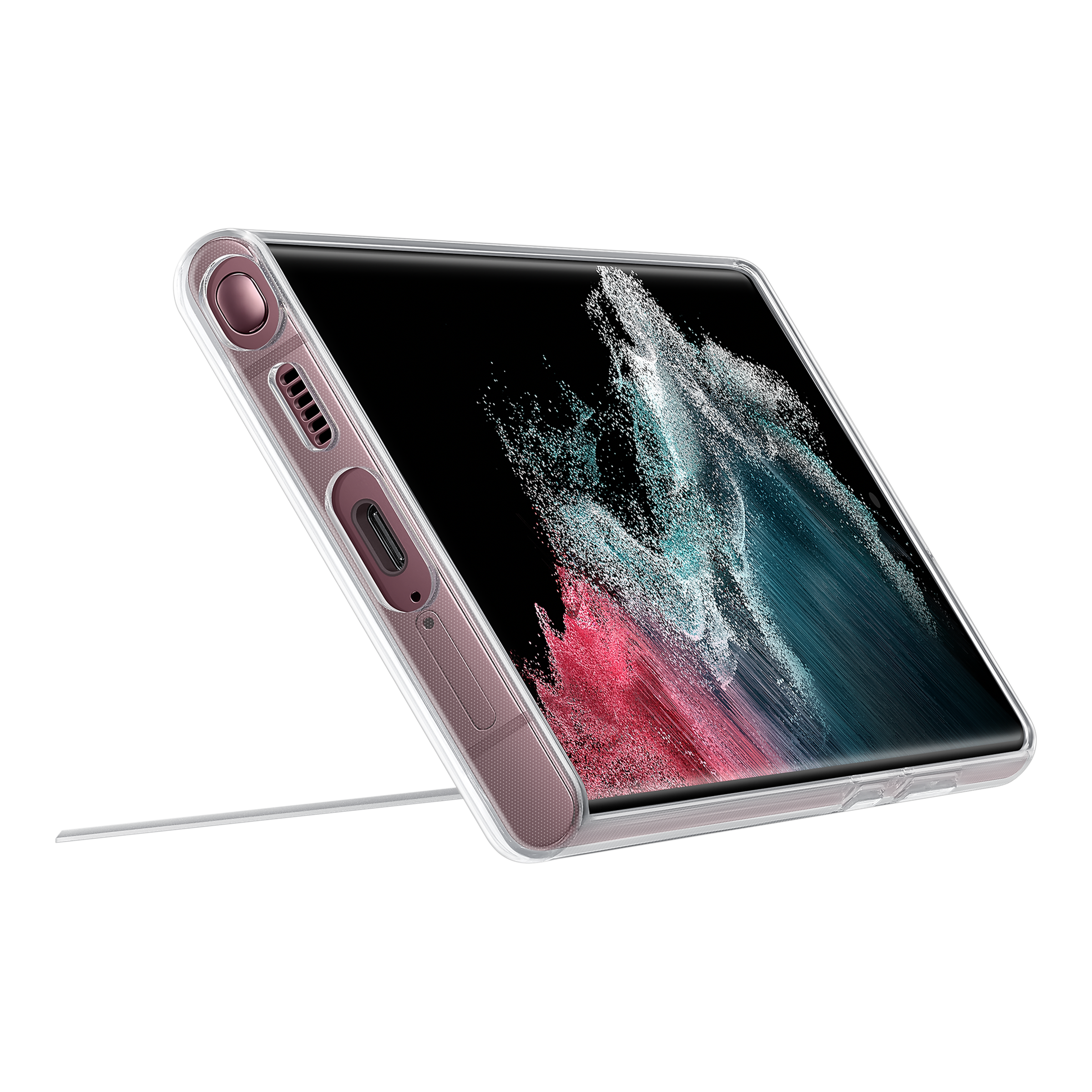 SAMSUNG Polycarbonate & TPU Hybrid Cover for SAMSUNG Galaxy S22 Ultra 5G (Clear-Cut Protection, Transparent)_6