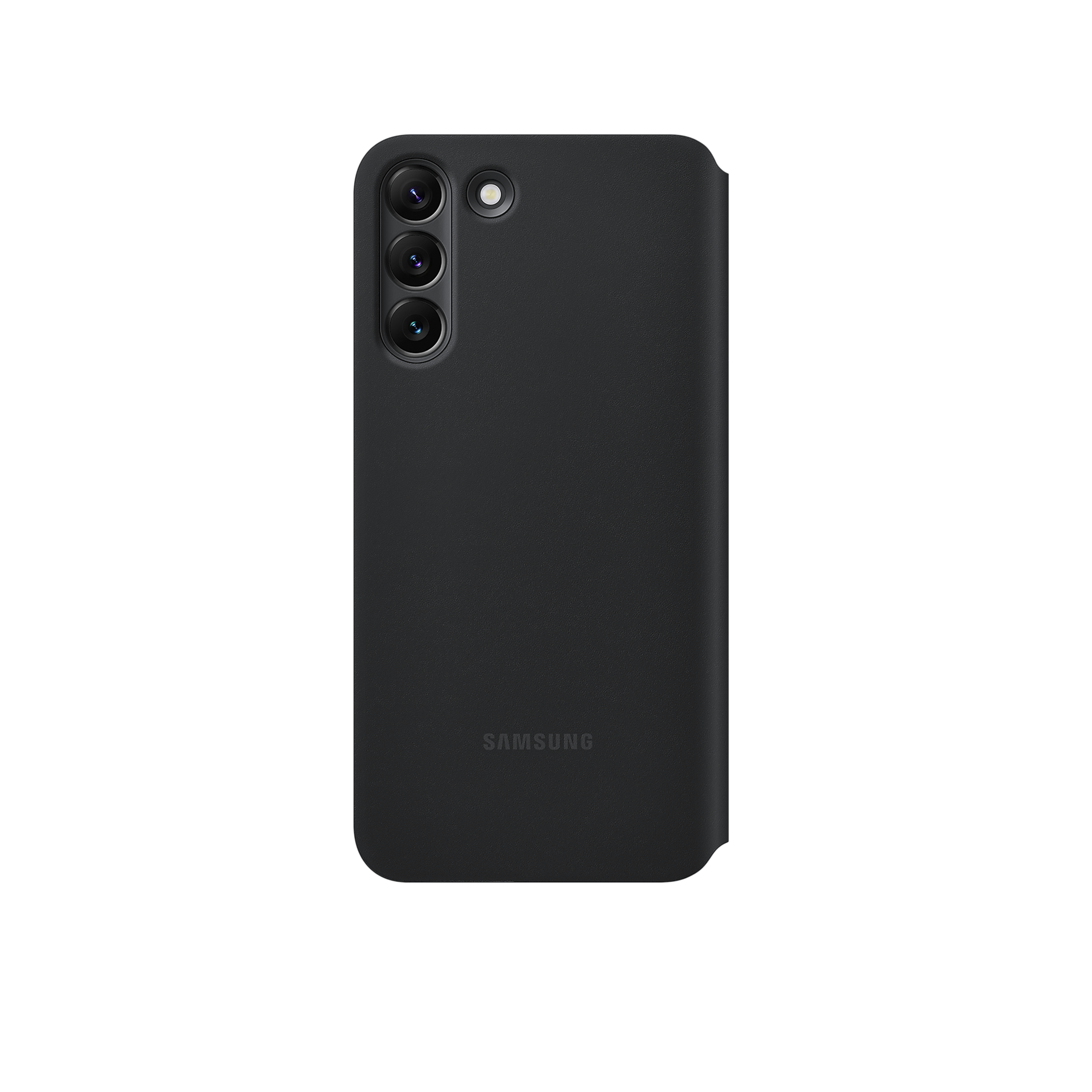 SAMSUNG Smart Clear View Polycarbonate & Polyurethane Flip Cover for SAMSUNG Galaxy S22+ 5G (Anti-Microbial, Black)_5