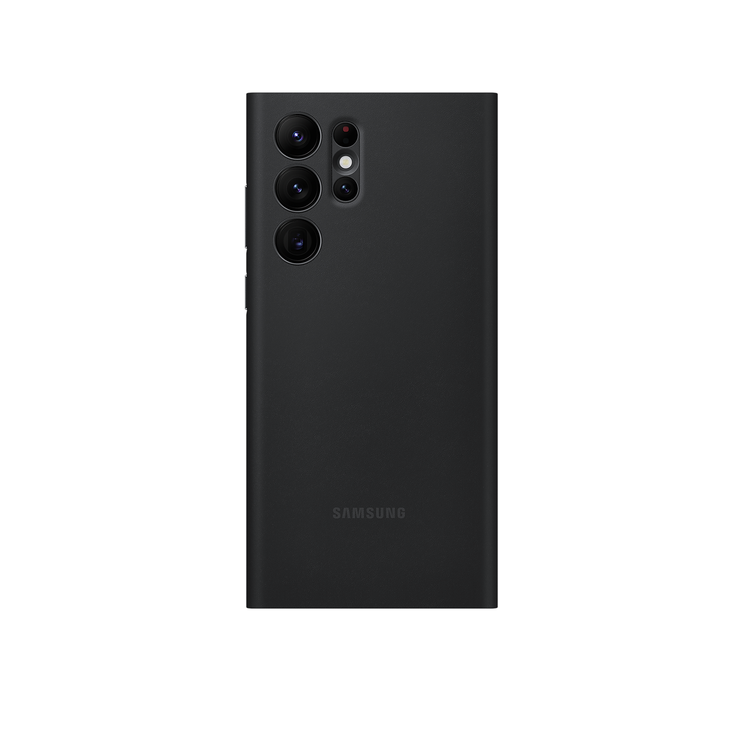 SAMSUNG Smart Clear View Polycarbonate & Polyurethane Flip Cover for SAMSUNG Galaxy S22 Ultra 5G (Anti-Microbial, Black)_5