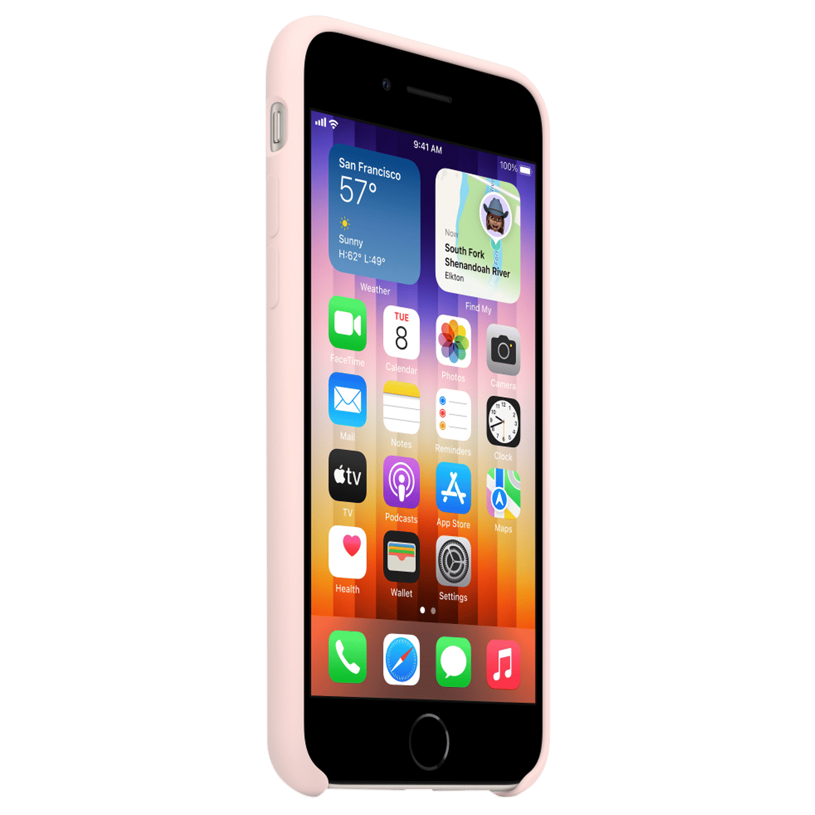 Apple Soft Silicone Back Cover for Apple iPhone SE (3rd & 2nd Gen), 8, 7 (Supports Wireless Charging, Chalk Pink) Apple Soft Silicone Back Cover for Apple iPhone SE (3rd & 2nd Gen), 8, 7 (Supports Wireless Charging, Chalk Pink)_4