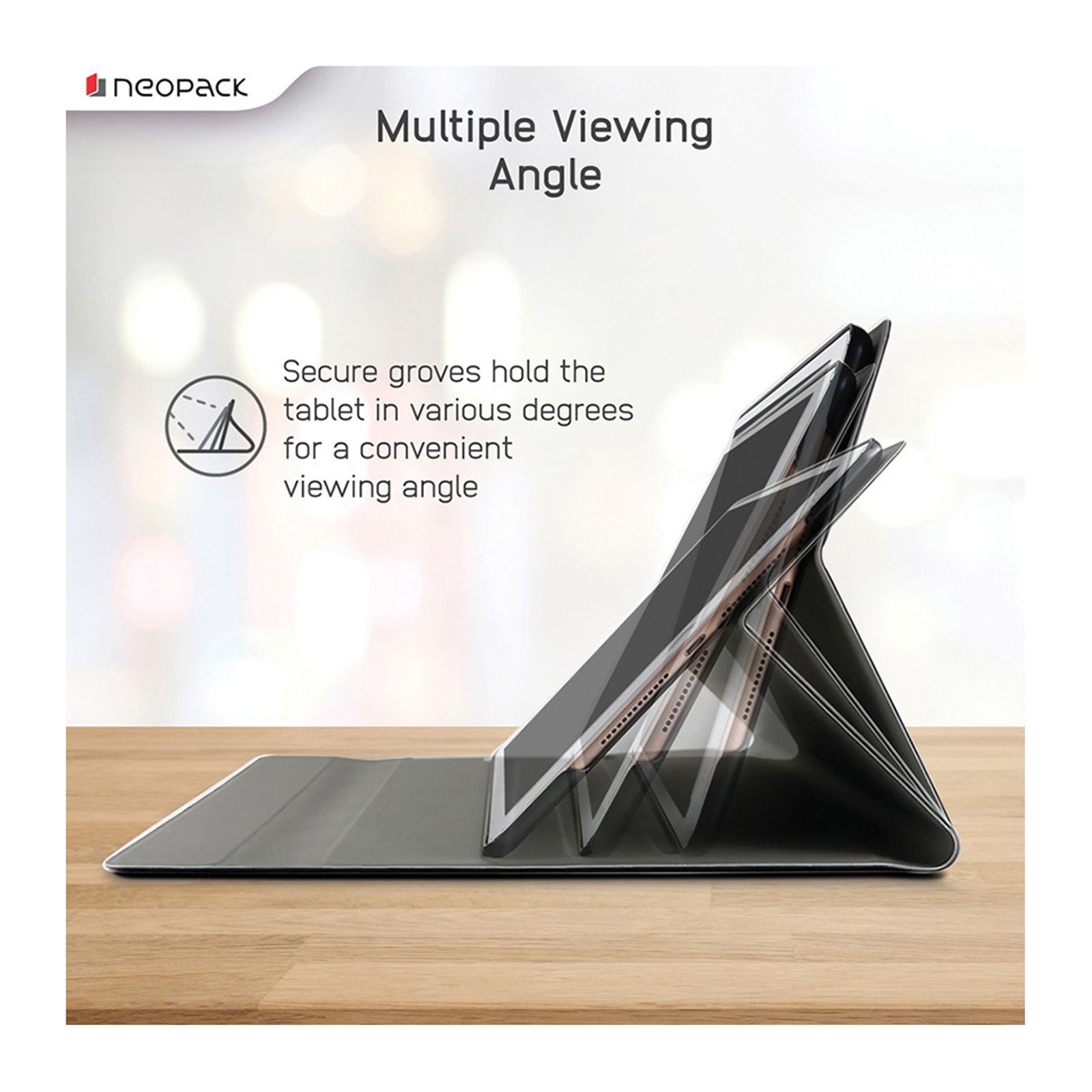 neopack 7PAD5 Commuter ABS Plastic Flip Cover for Apple iPad 7th Gen and 8th Gen 10.2 Inch (Detachable Wireless Magnetic Keyboard, Black) neopack 7PAD5 Commuter ABS Plastic Flip Cover for Apple iPad 7th Gen and 8th Gen 10.2 Inch (Detachable Wireless Magnetic Keyboard, Black)_5