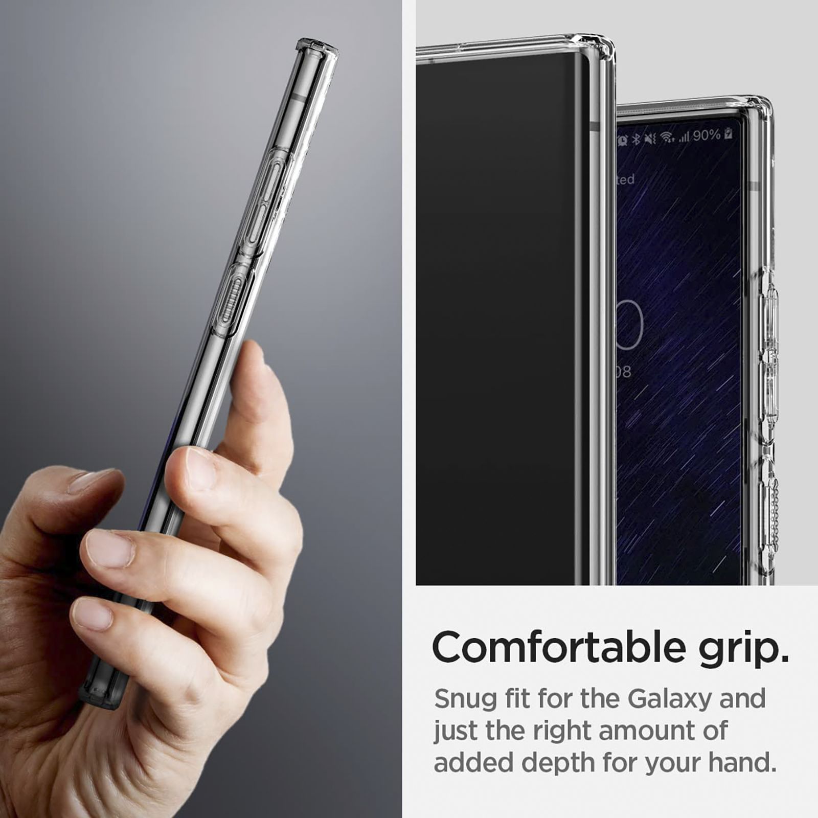 Spigen Liquid Crystal TPU Back Cover for SAMSUNG Galaxy S22 Ultra 5G (Dust and Scratch Resistant, Crystal Clear)_11