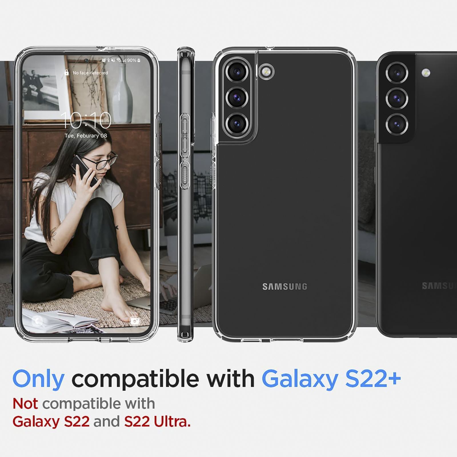 Spigen Liquid Crystal TPU Back Cover for SAMSUNG Galaxy S22+ 5G (Dust and Scratch Resistant, Crystal Clear) Spigen Liquid Crystal TPU Back Cover for SAMSUNG Galaxy S22+ 5G (Dust and Scratch Resistant, Crystal Clear)_10