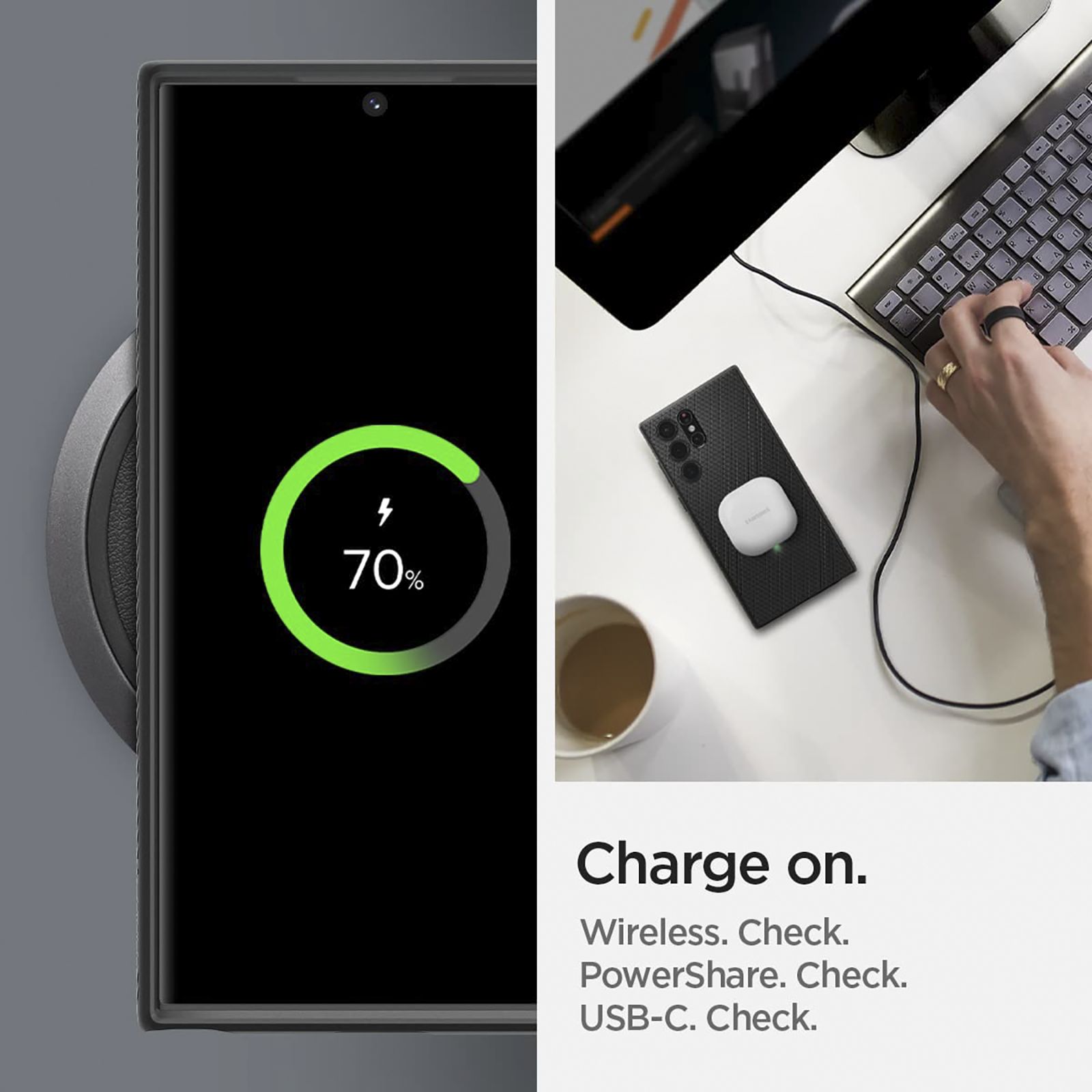 Spigen Liquid Air TPU Hybrid Cover for SAMSUNG Galaxy S22 Ultra 5G (Air Cushion Technology, Matte Black)_8