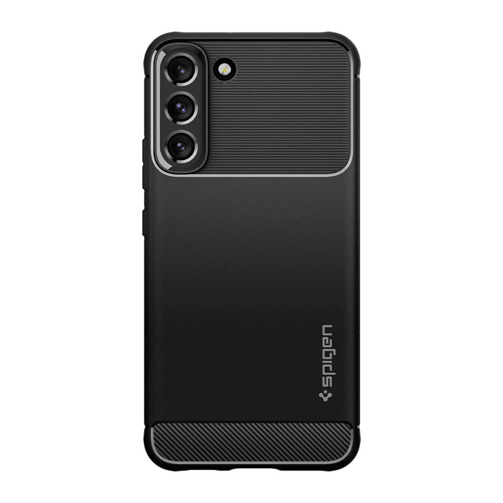 Spigen Rugged Armor TPU Back Cover for SAMSUNG Galaxy S22 5G (Supports Wireless Charging, Matte Black)_3